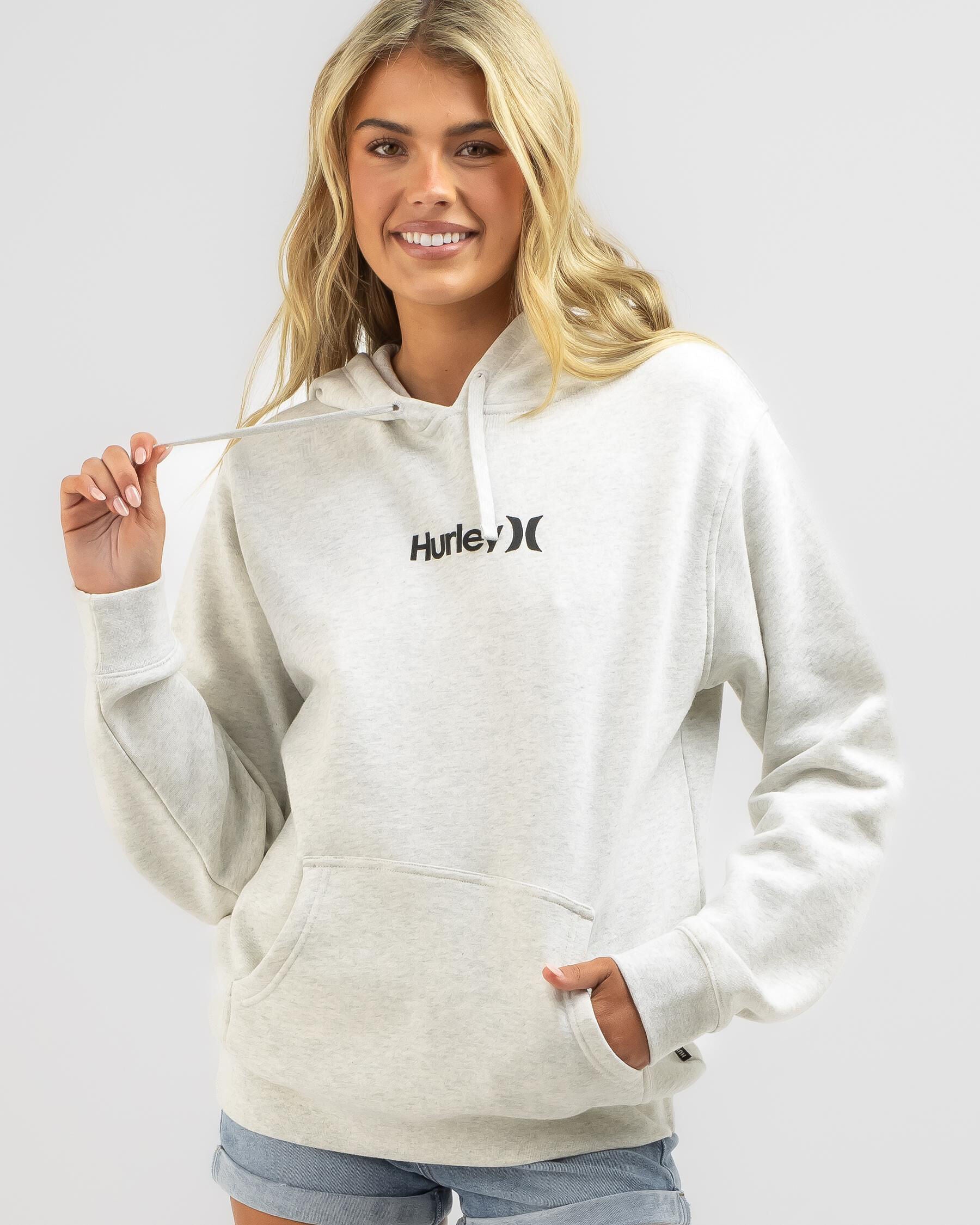 Hurley Women's One And Only Hoodie in Grey