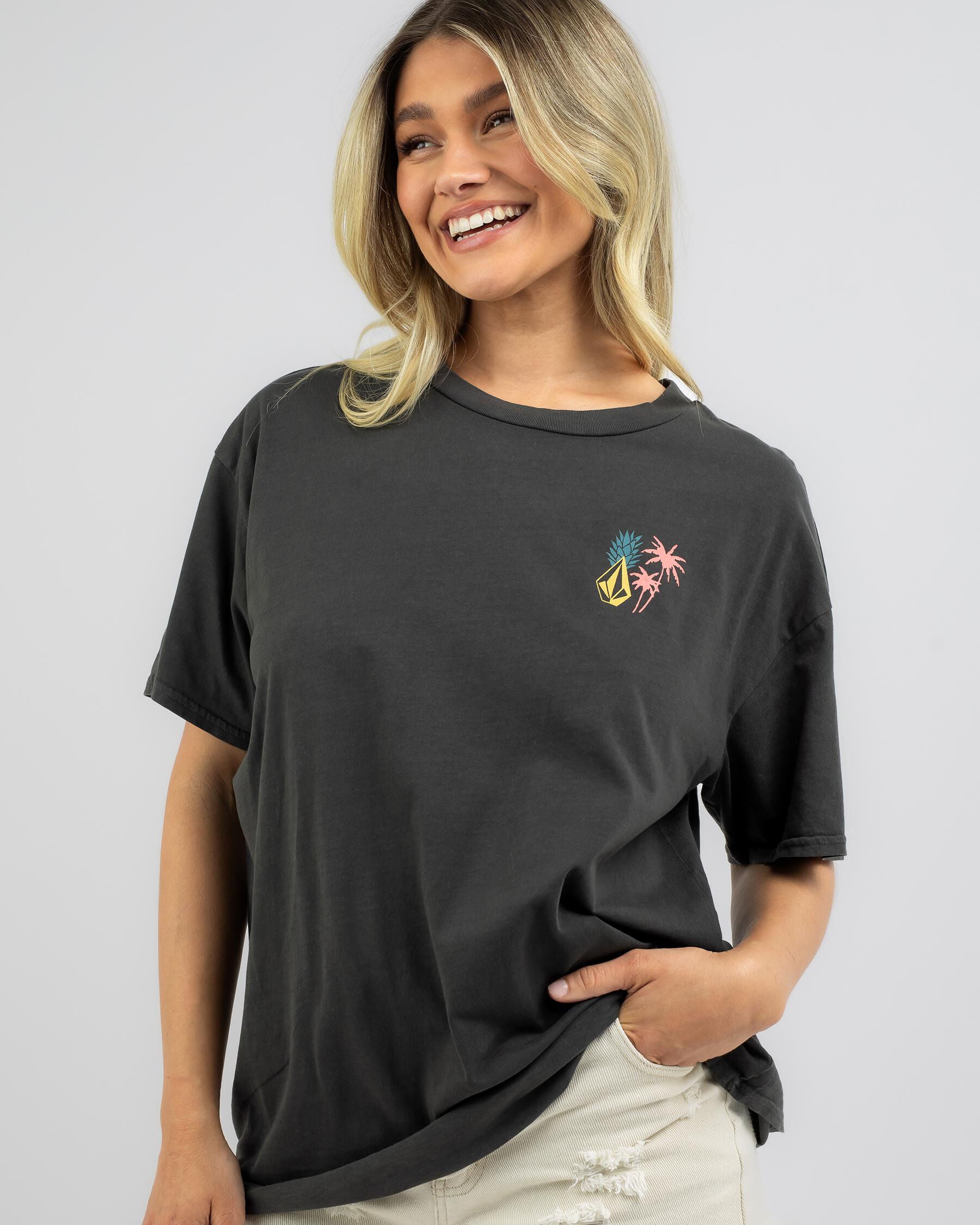 Volcom Women's Stones Throw T-Shirt in Black