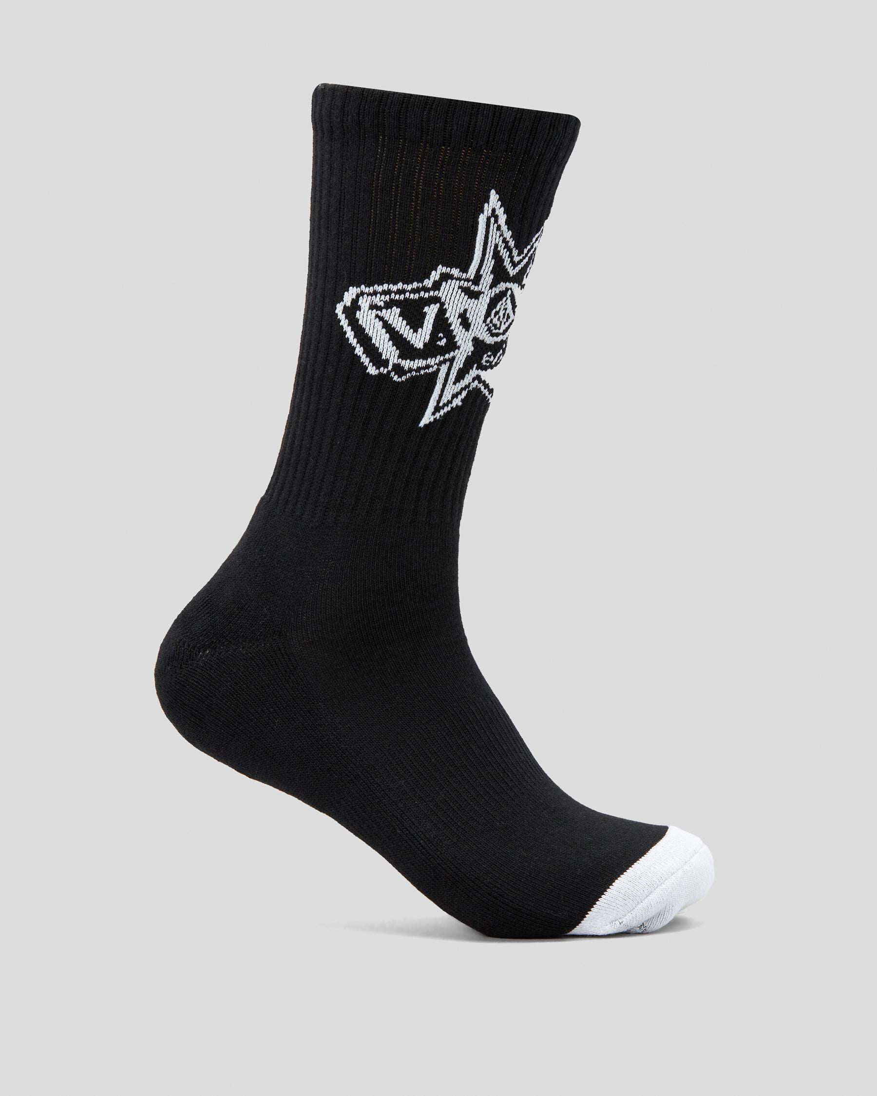 Volcom Men's Vent Noa Deane Socks in Black