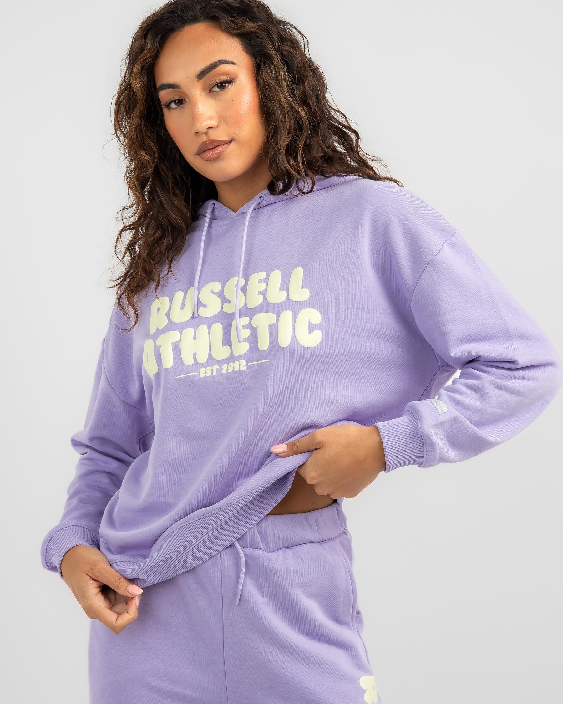 Russell Athletic Women's Candy Hoodie in Purple