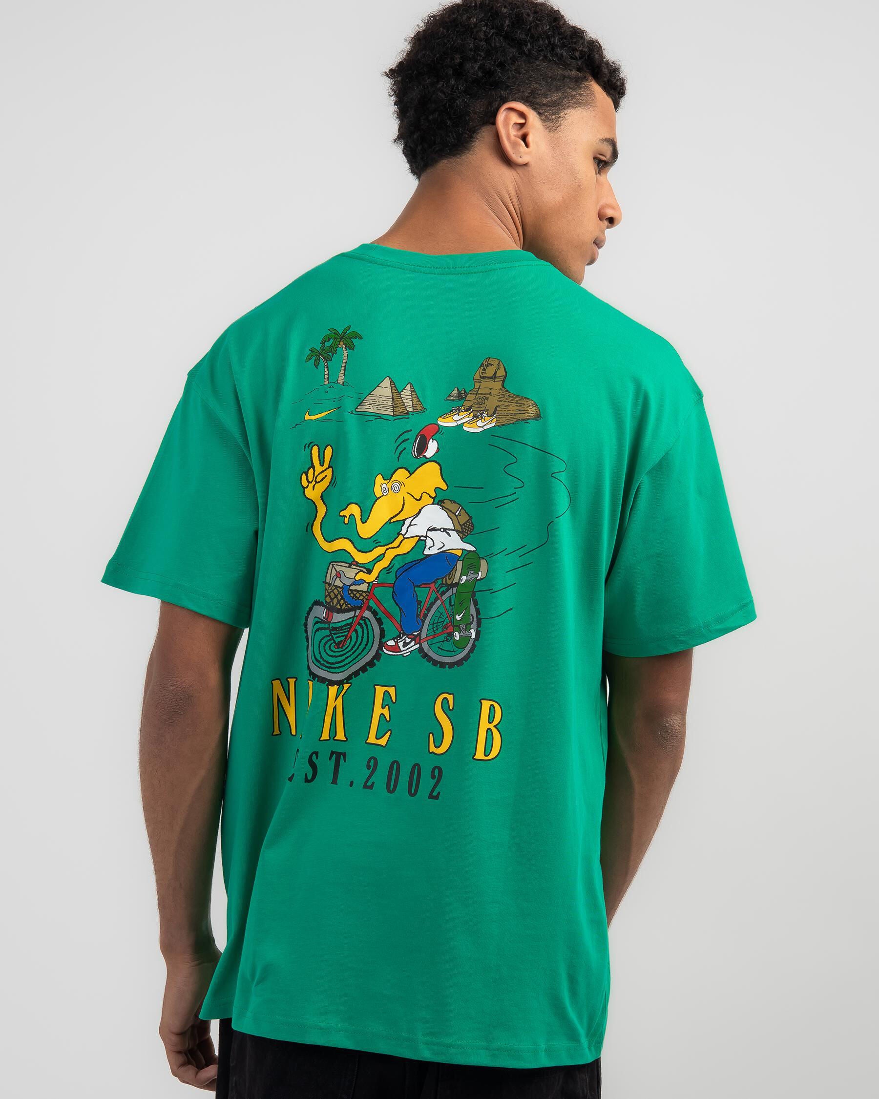 Nike Men's Sb Bike Day T-Shirt in Green