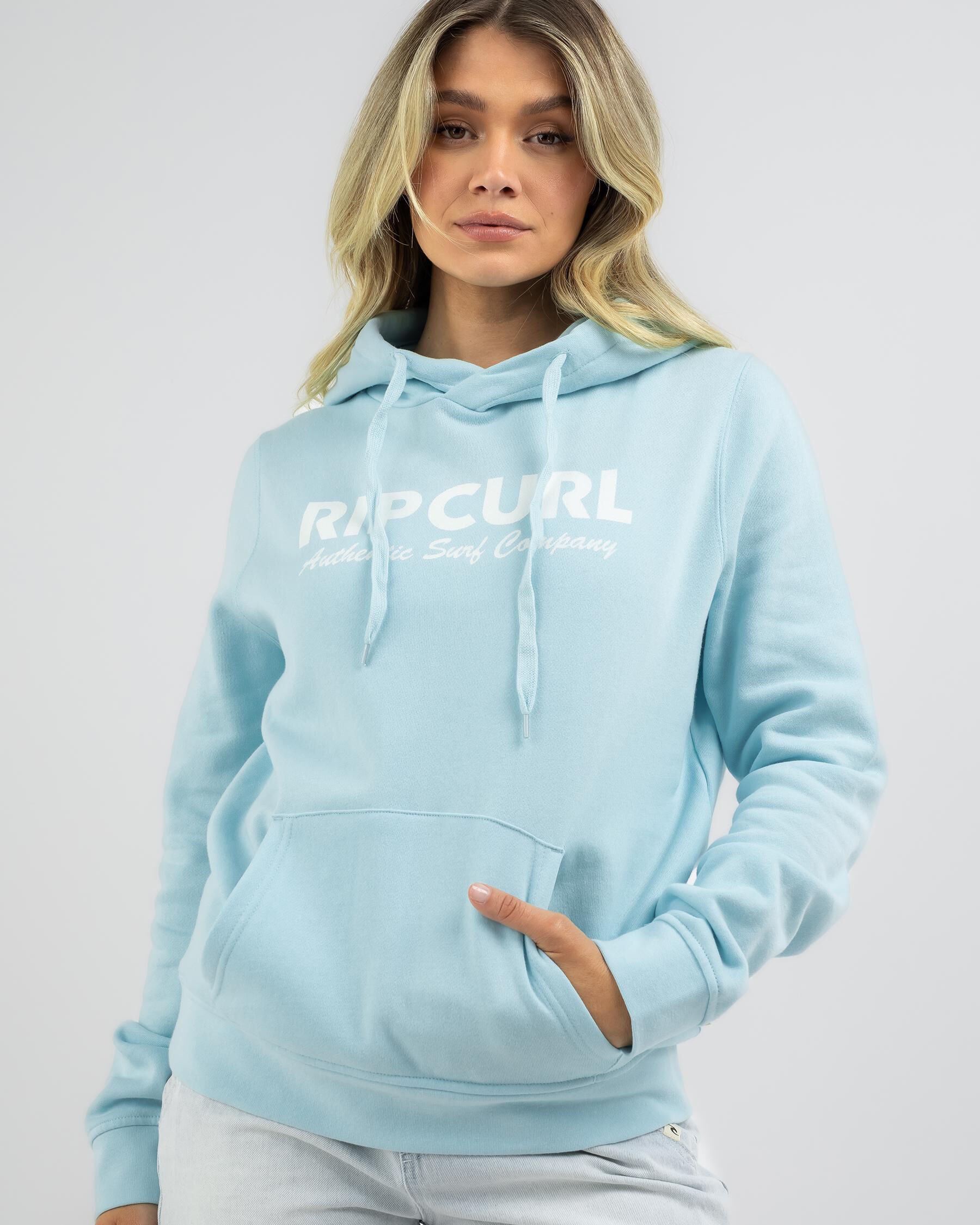 Rip Curl Women's Surf Spray Standard Hoodie in Blue