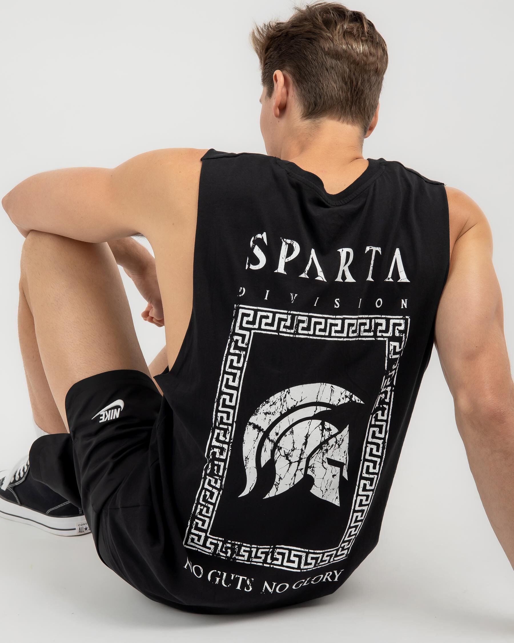 Sparta Men's Dagger Muscle Tank Top in Black