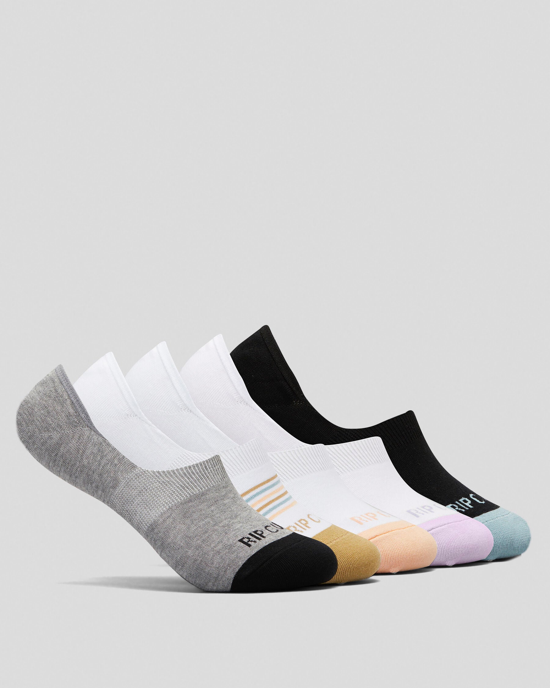 Rip Curl Women's Invisible Socks 5 Pack