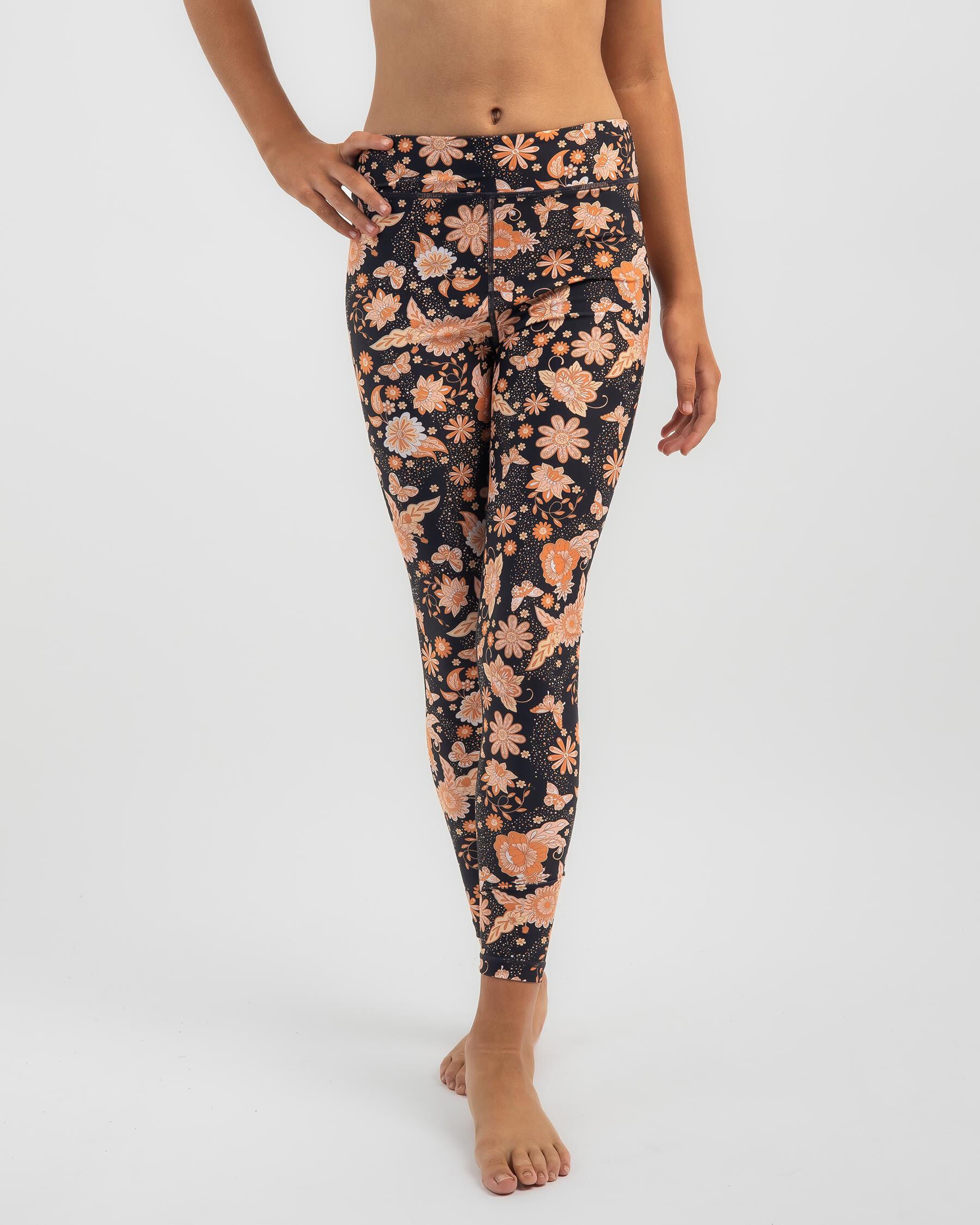 Rip Curl Girls' Sun Catcher Leggings in Black