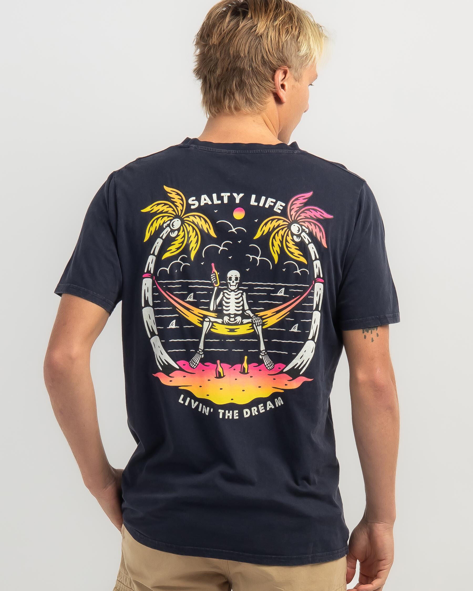Salty Life Men's Castaway T-Shirt in Navy