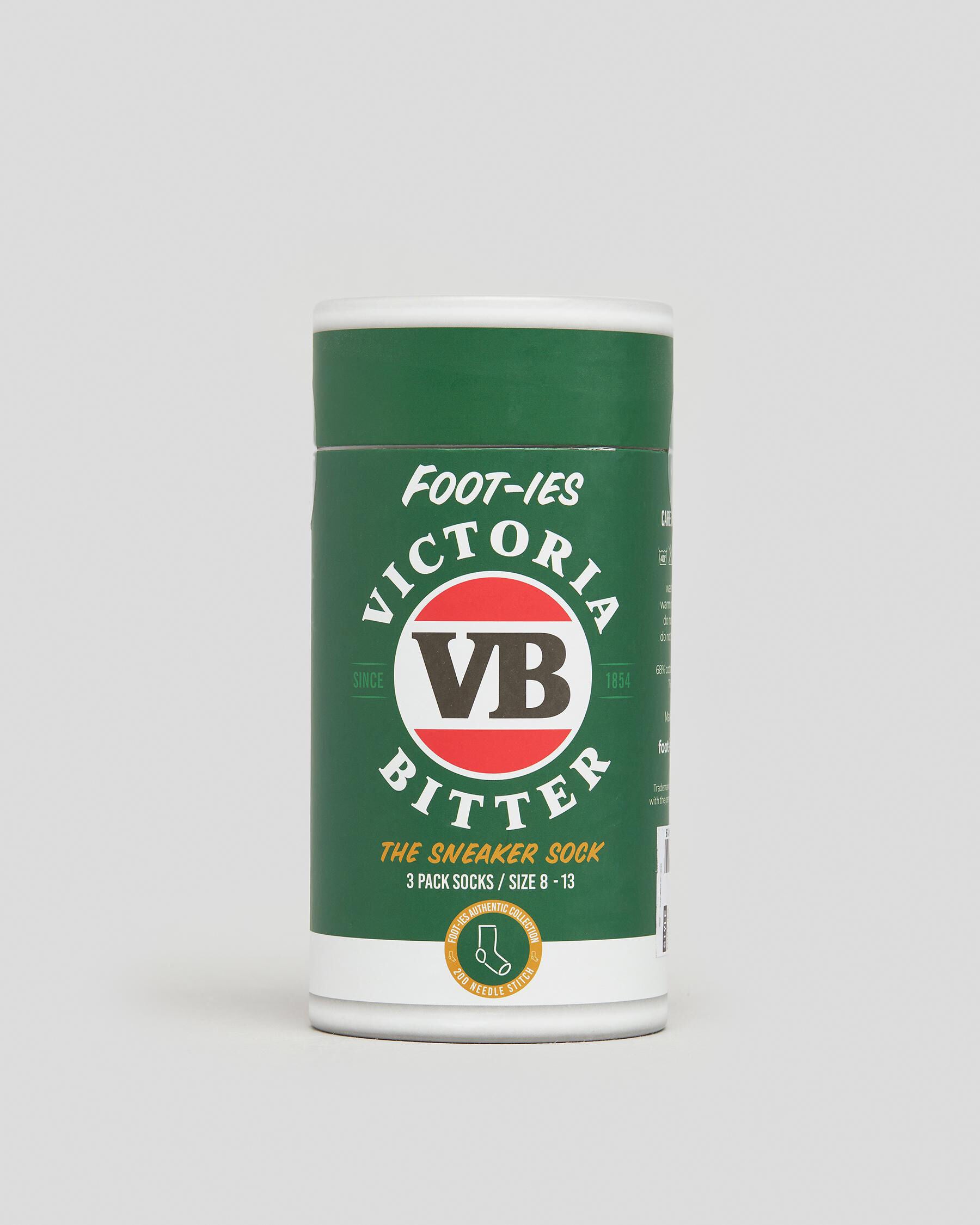 FOOT-IES Men's Vb Sneaker Socks 3 Pack Gift Can