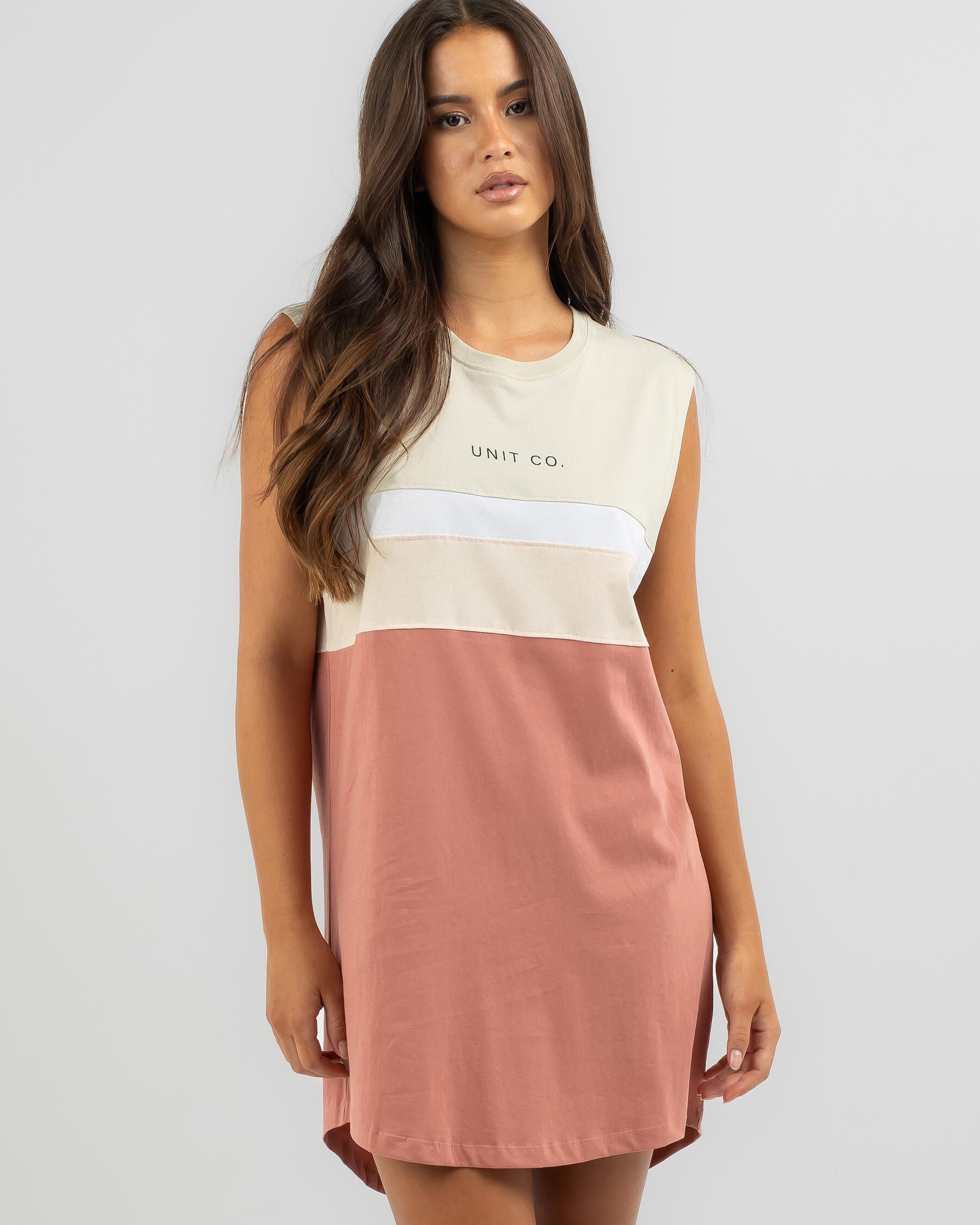 Unit Women's Band Tank Dress in Pink