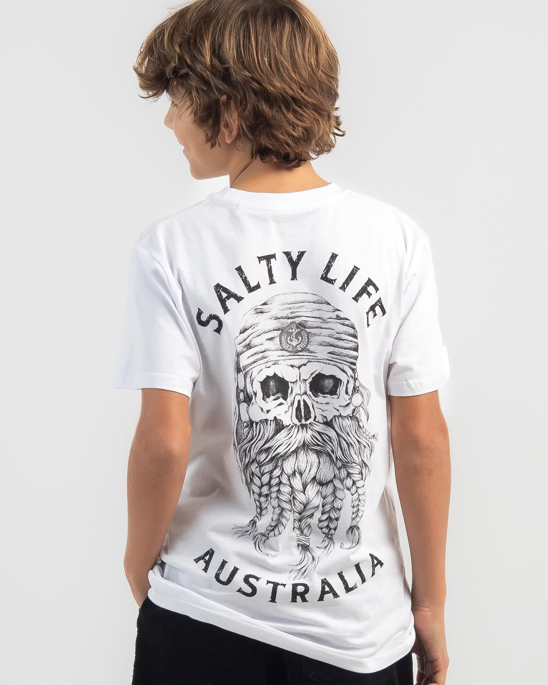 Salty Life Boys' Hollander T-Shirt in White