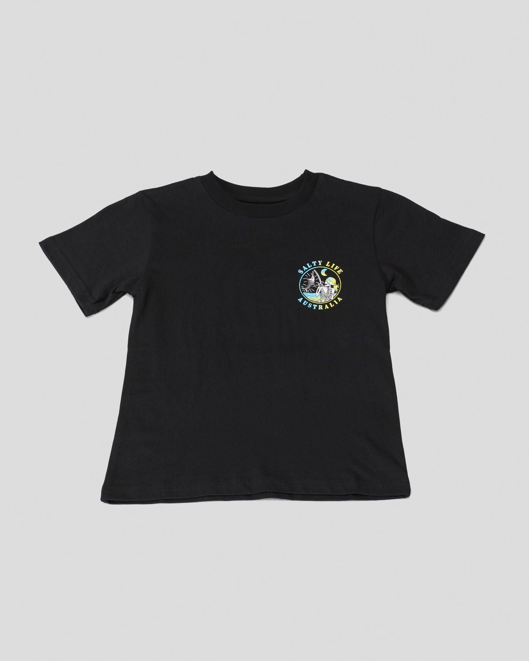 Salty Life Toddlers' Encloure T-Shirt in Black