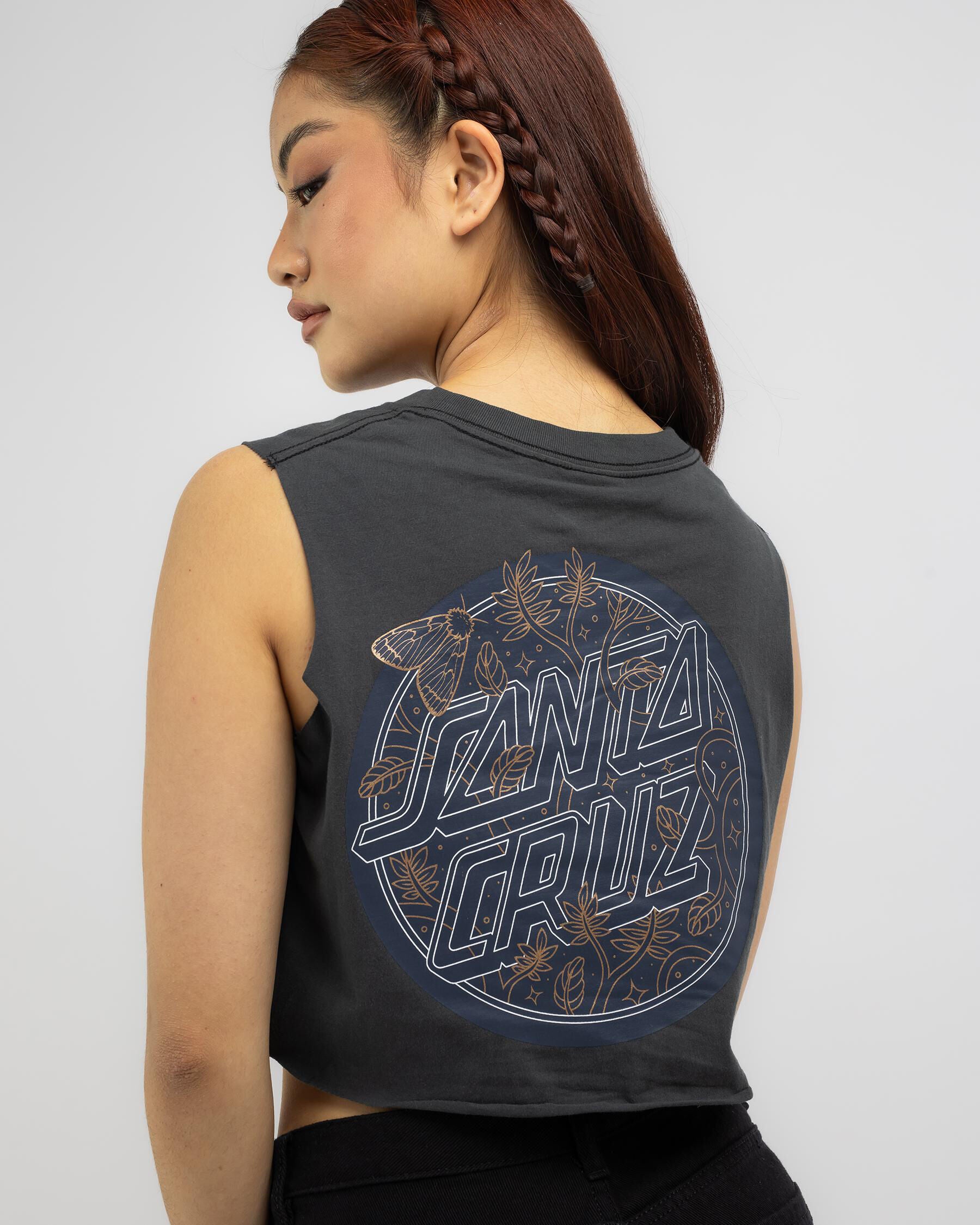 Santa Cruz Women's Moonlight Dot Tank Top in Black