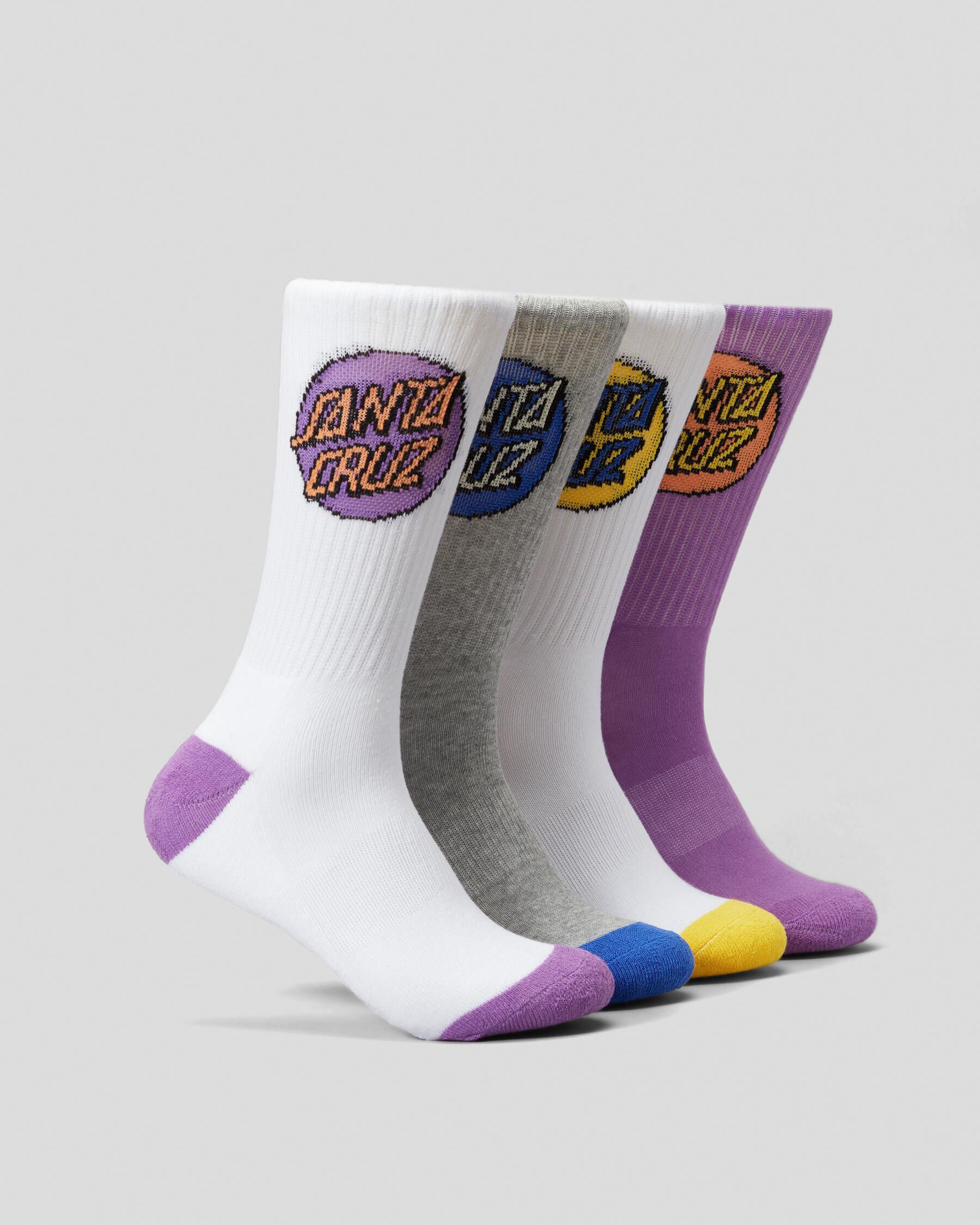 Santa Cruz Girls' Other Dot Crew Socks Pack