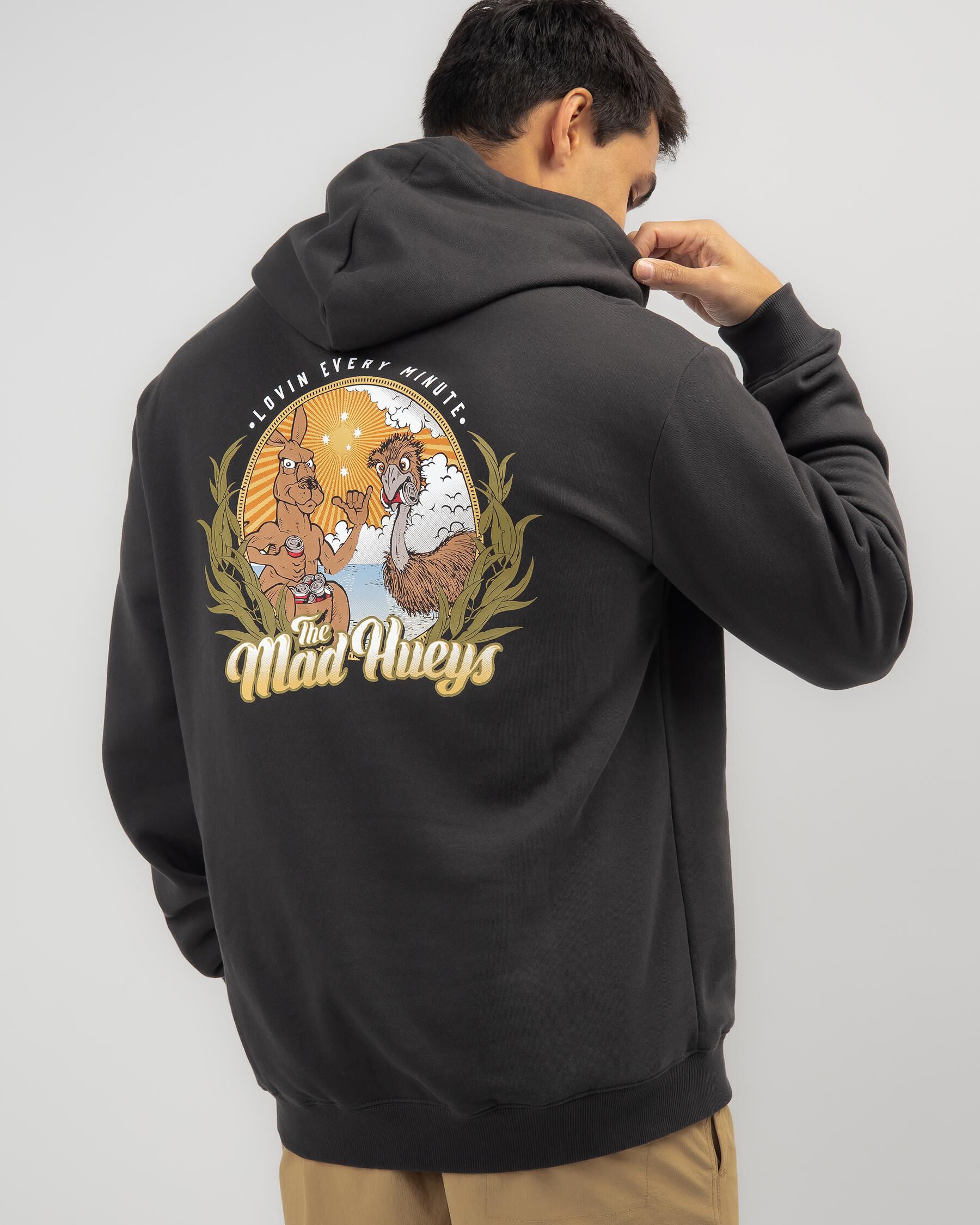 The Mad Hueys Men's Lovin Every Minute Hoodie in Black