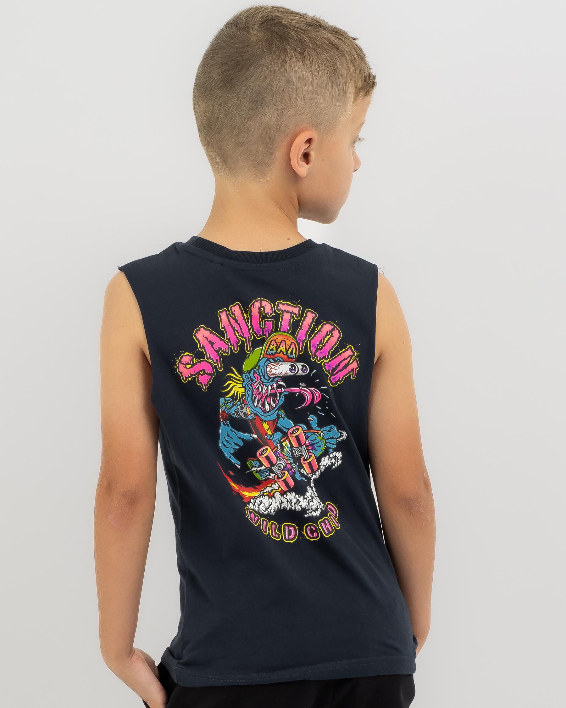 Sanction Toddlers' Radical Muscle Tank Top in Navy