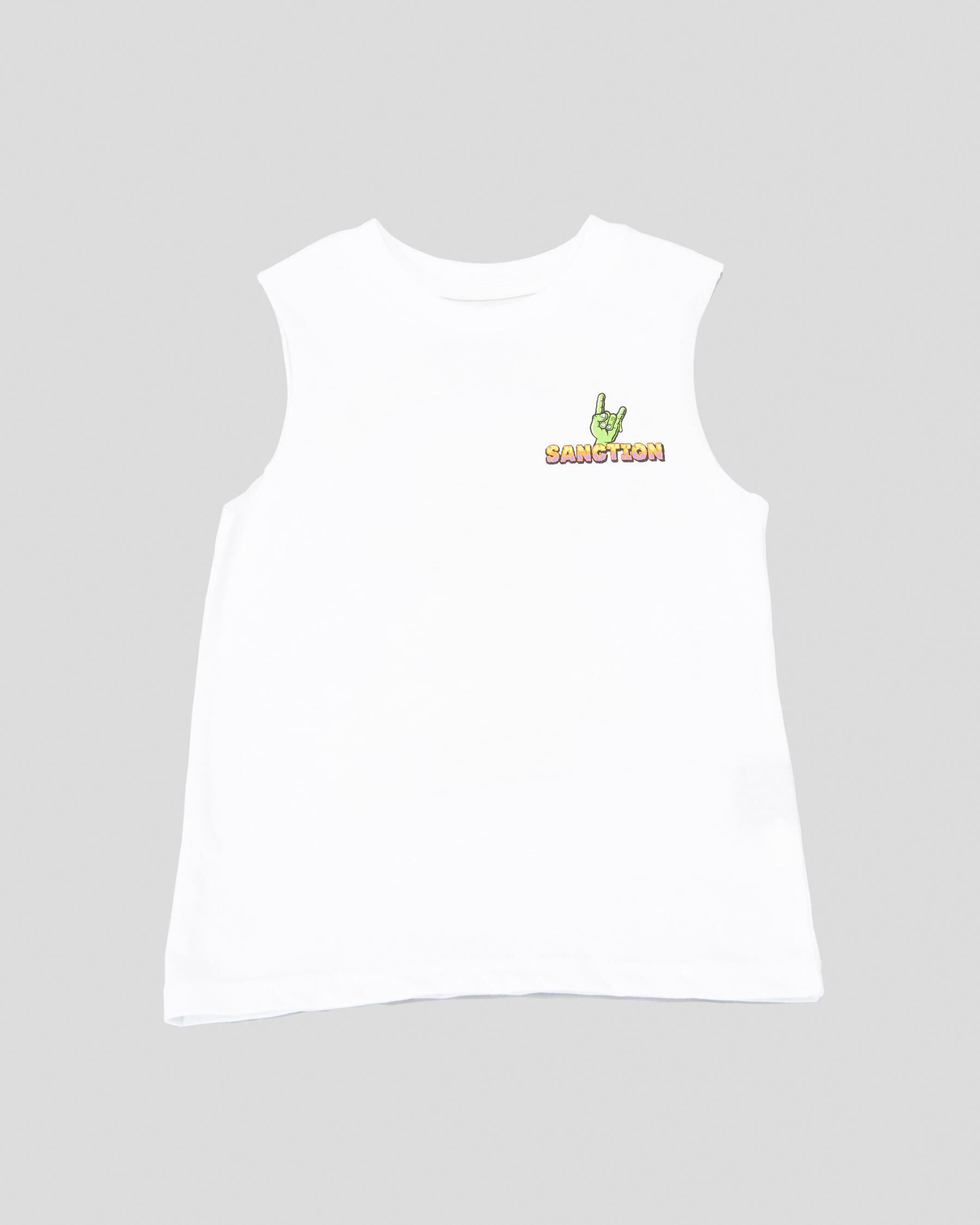 Sanction Toddlers' Carve It Up Muscle Tank Top in White