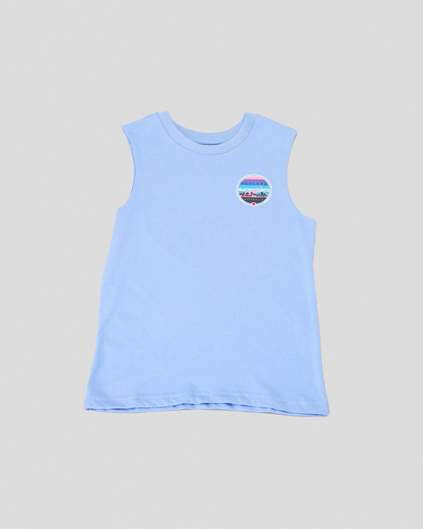 Skylark Toddlers' Riders Muscle Tank Top in Purple