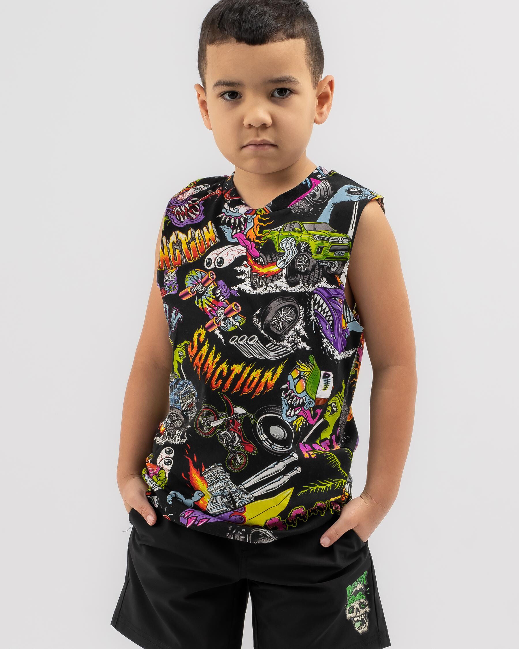Sanction Toddlers' Monstered Muscle Tank Top