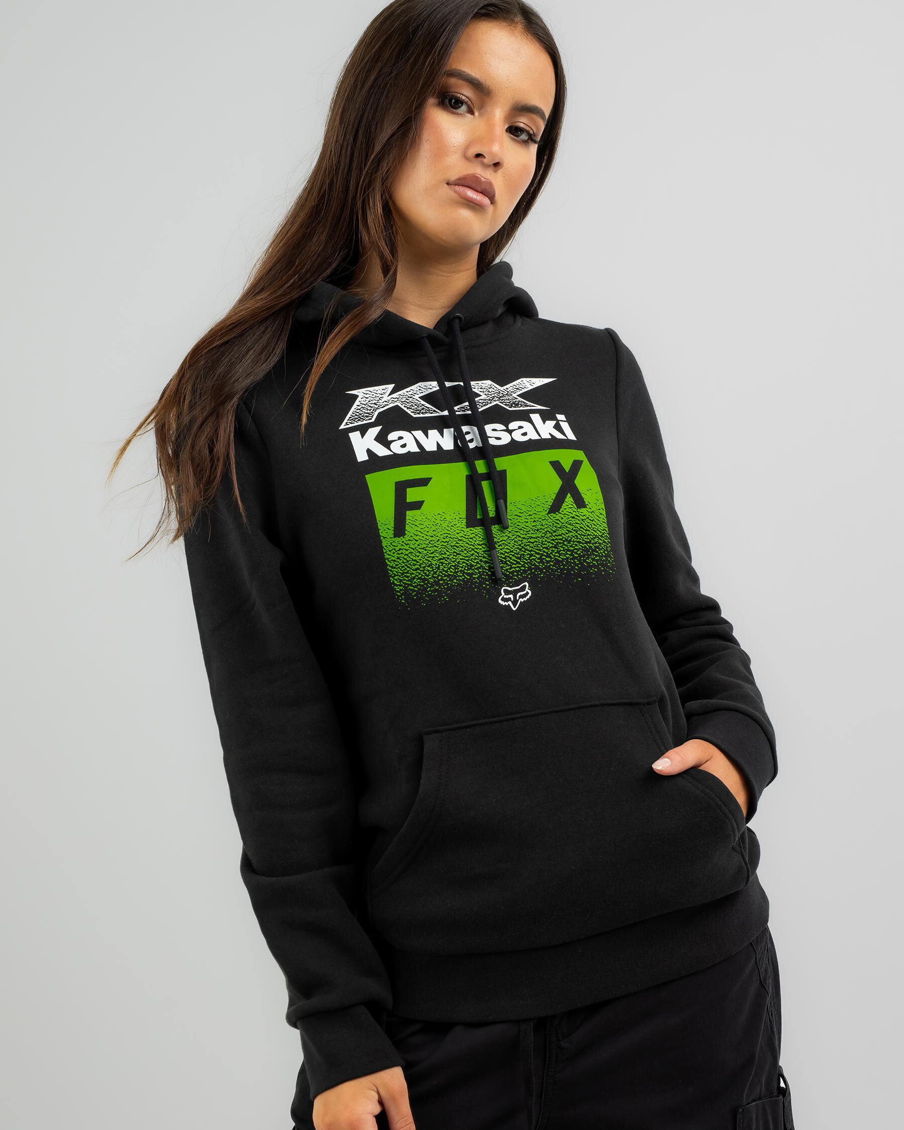 Fox Women's X Kawi Pullover Fleece Hoodie in Black