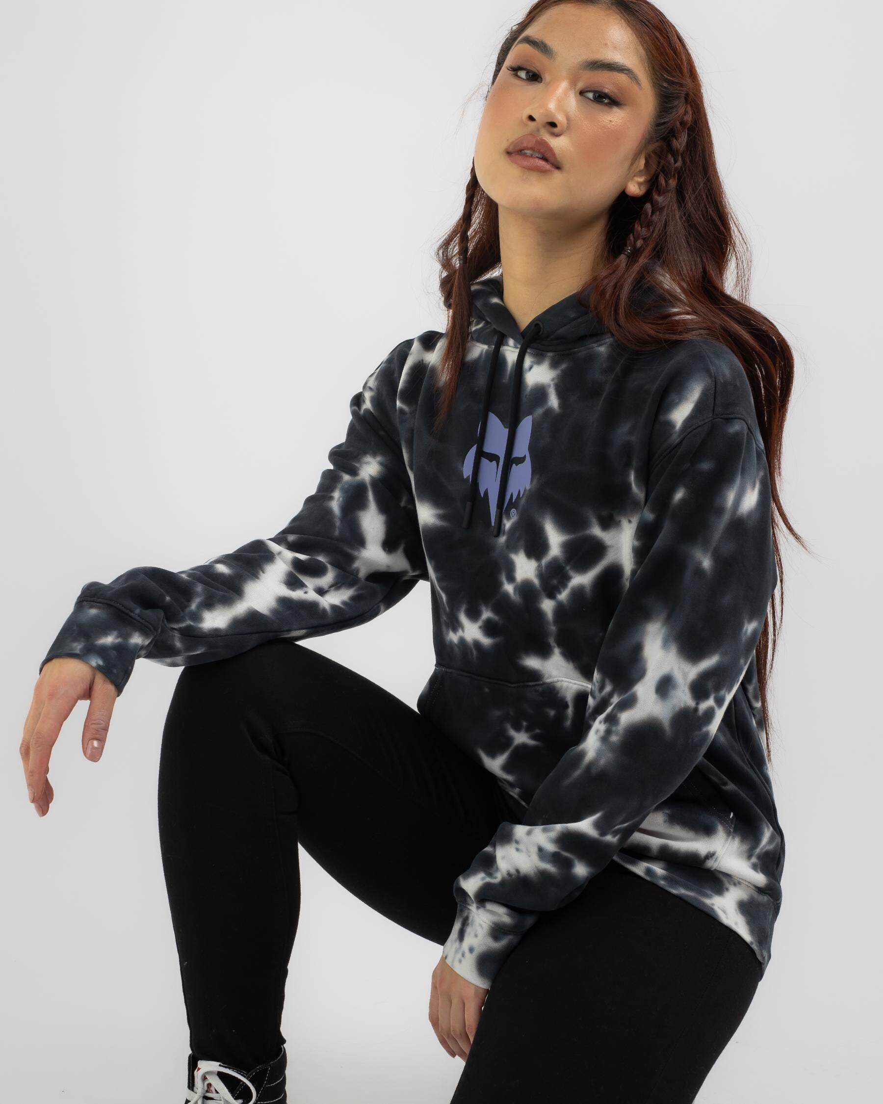 Fox Women's Atlas Fleece Pullover Hoodie in Black