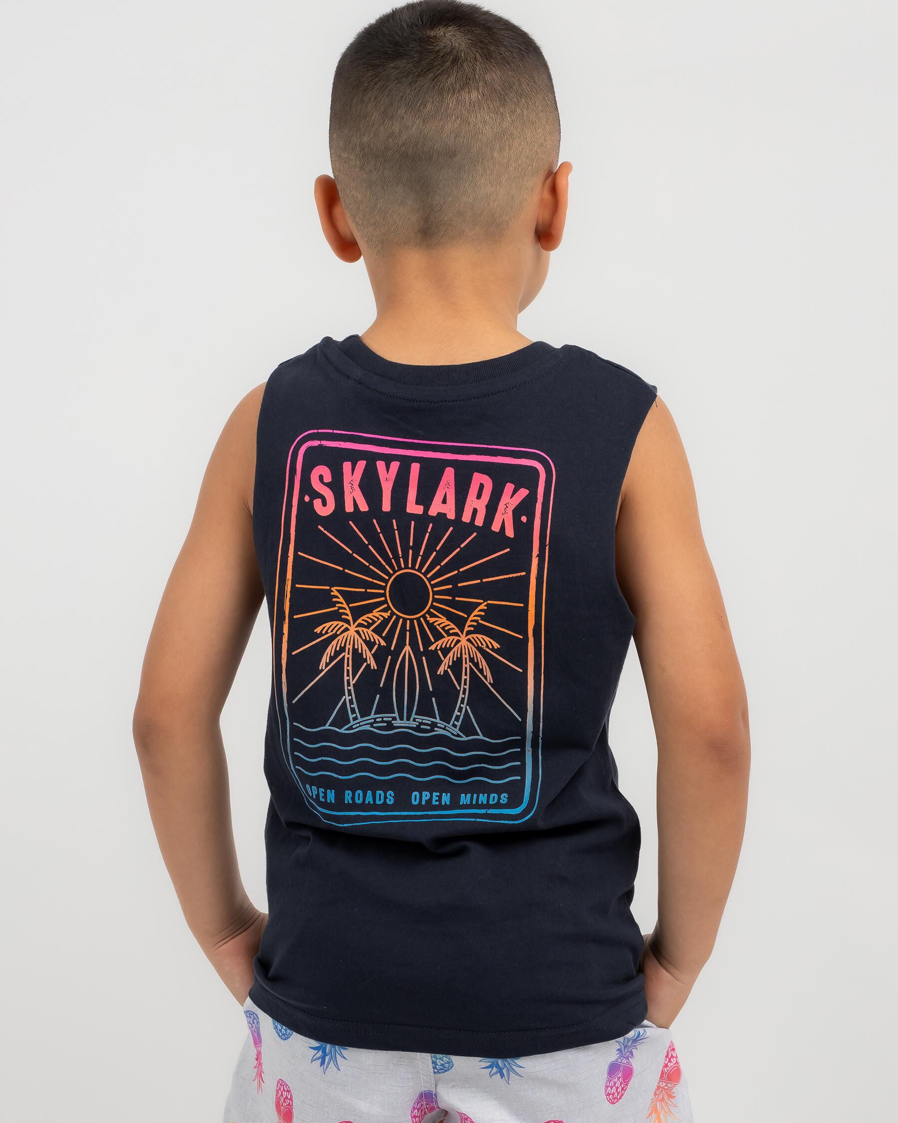 Skylark Toddlers' Dubious Muscle Tank Top in Navy
