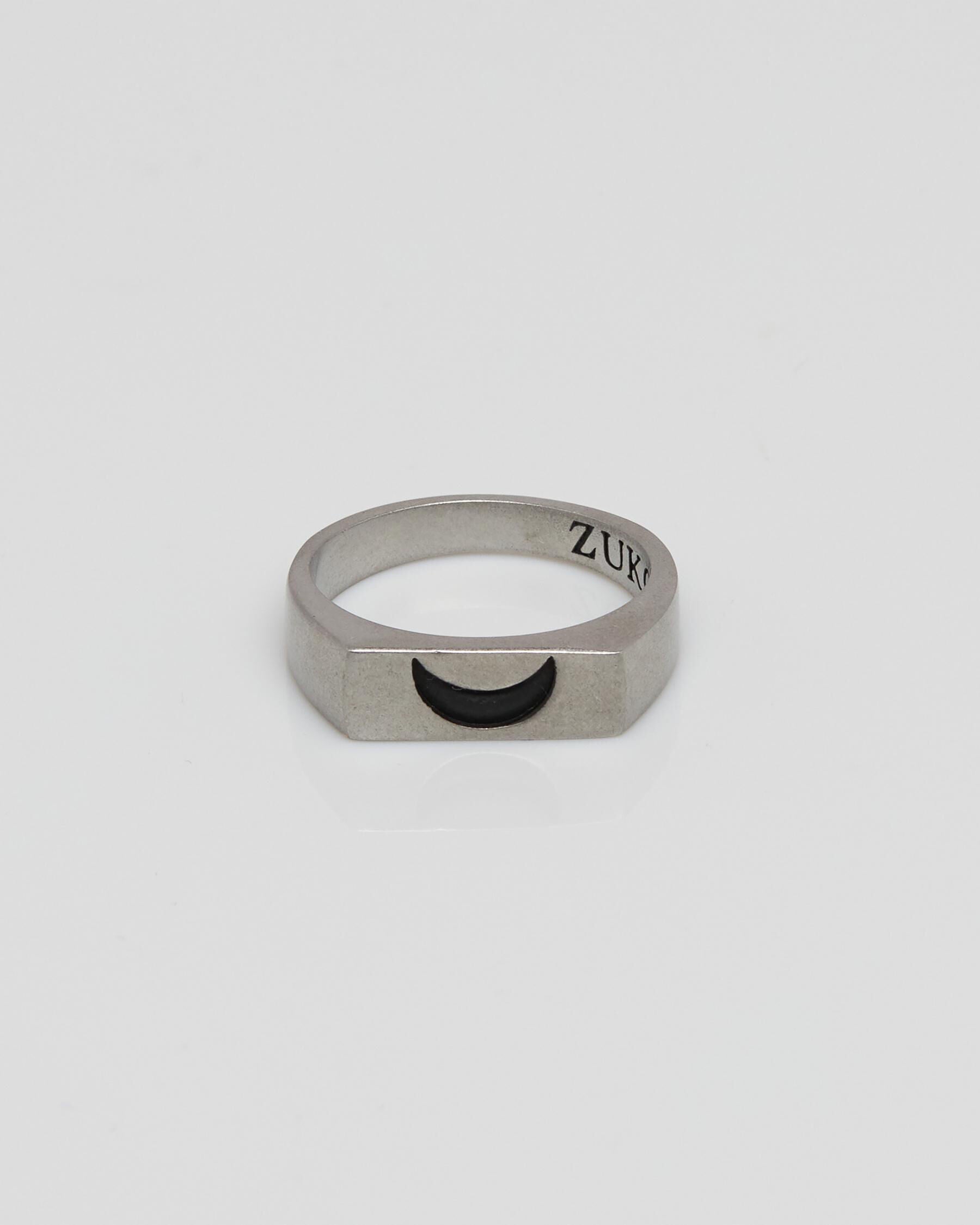 ZUKO Jewellery Men's Lunar Ring in Silver