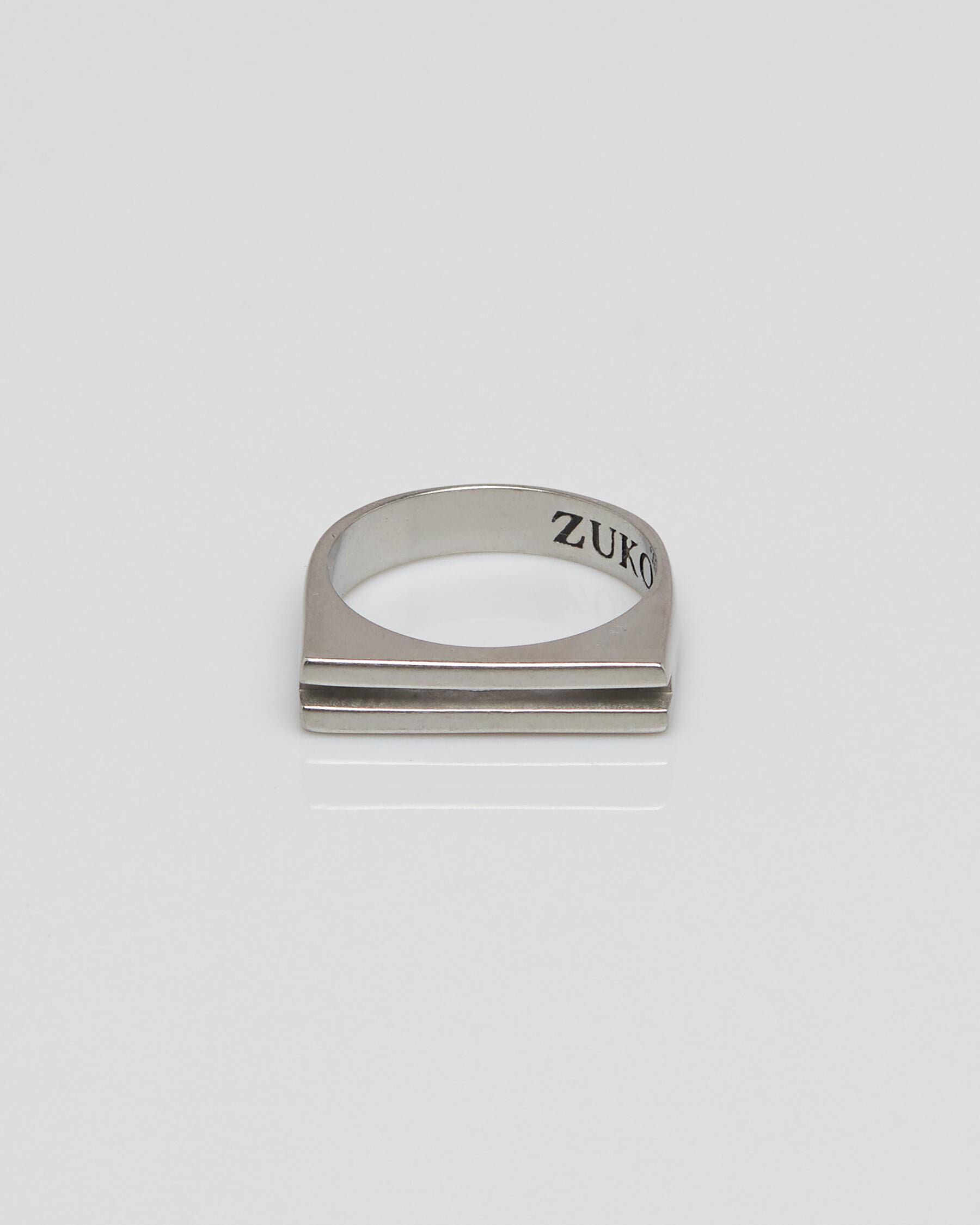 ZUKO Jewellery Men's Stacker 2.0 Ring in Silver