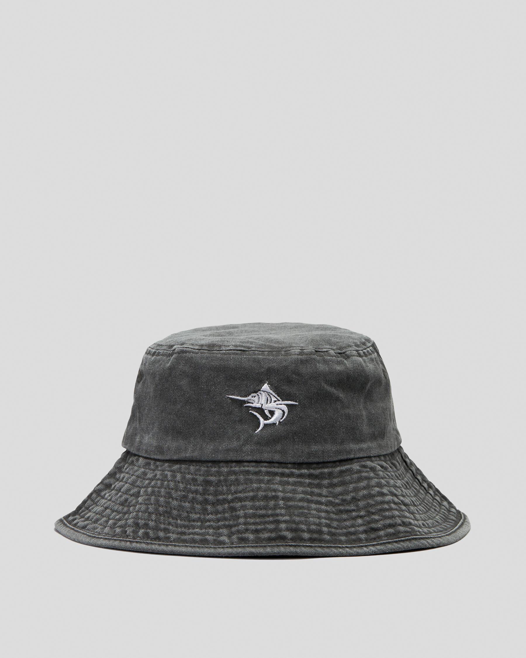 Salty Life Men's Aquatic Wide Brim Hat in Black