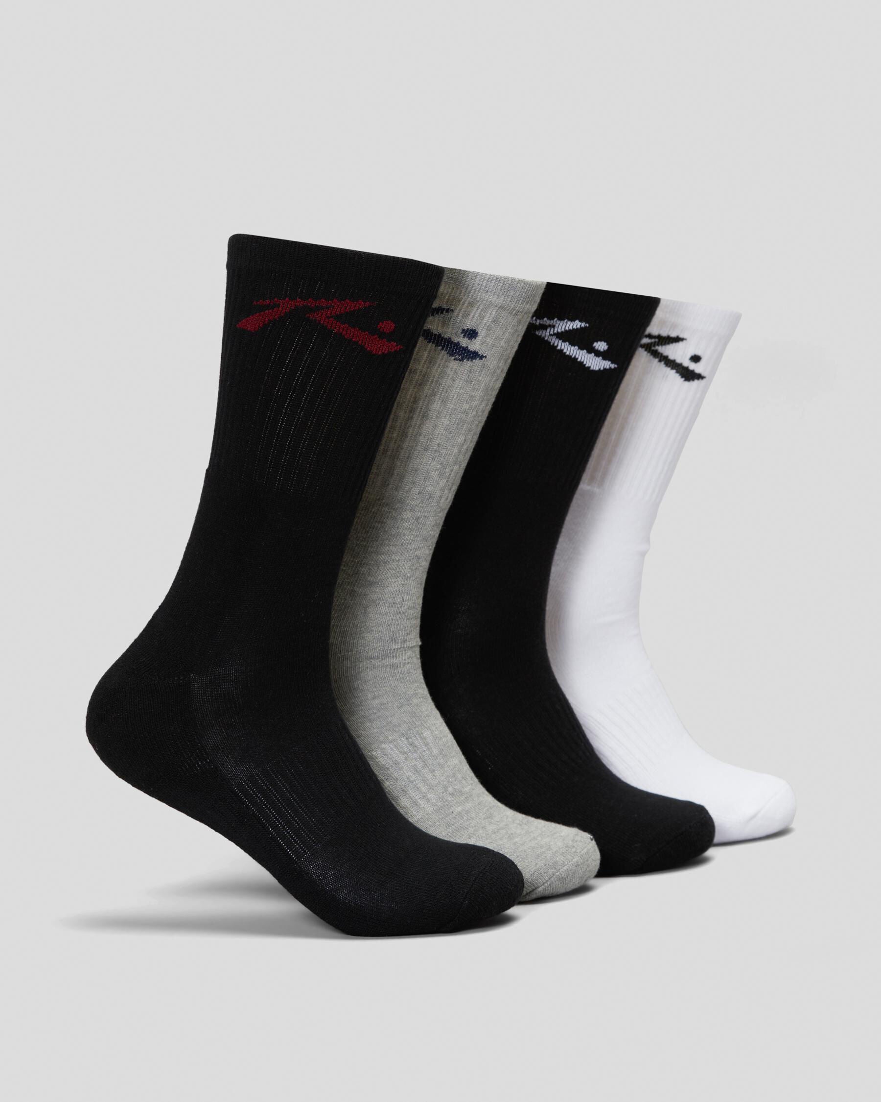 Rusty Men's Dot Mid Calf Socks 4 Pack