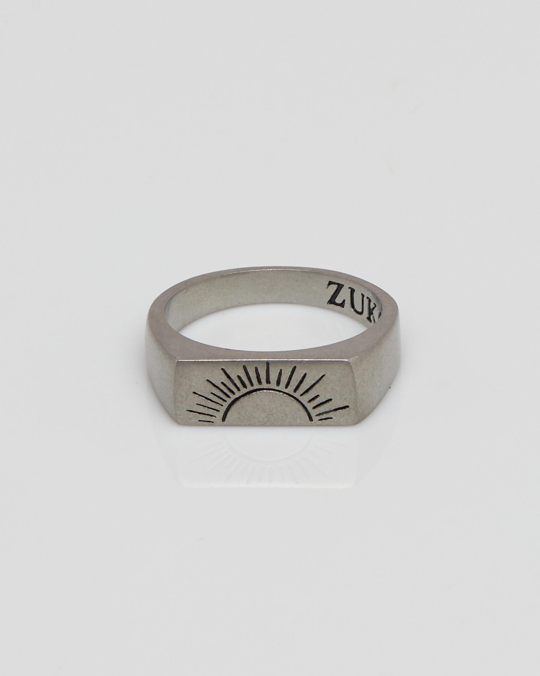 ZUKO Jewellery Men's Daybreak Ring in Silver