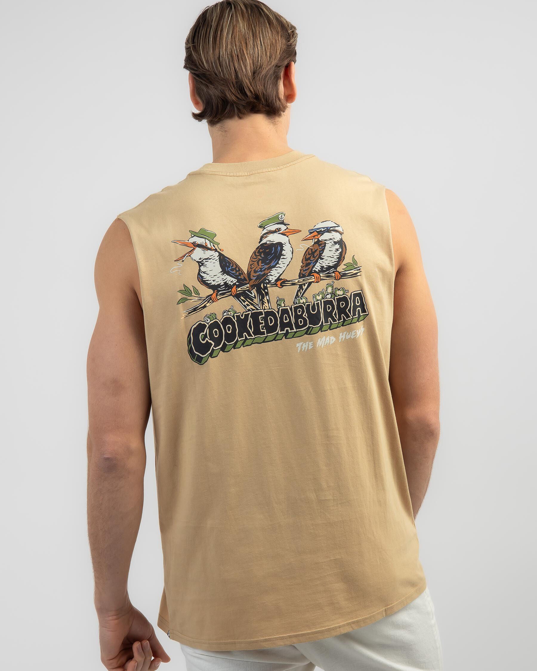 The Mad Hueys Men's Cookedaburra Muscle Tank Top in Brown