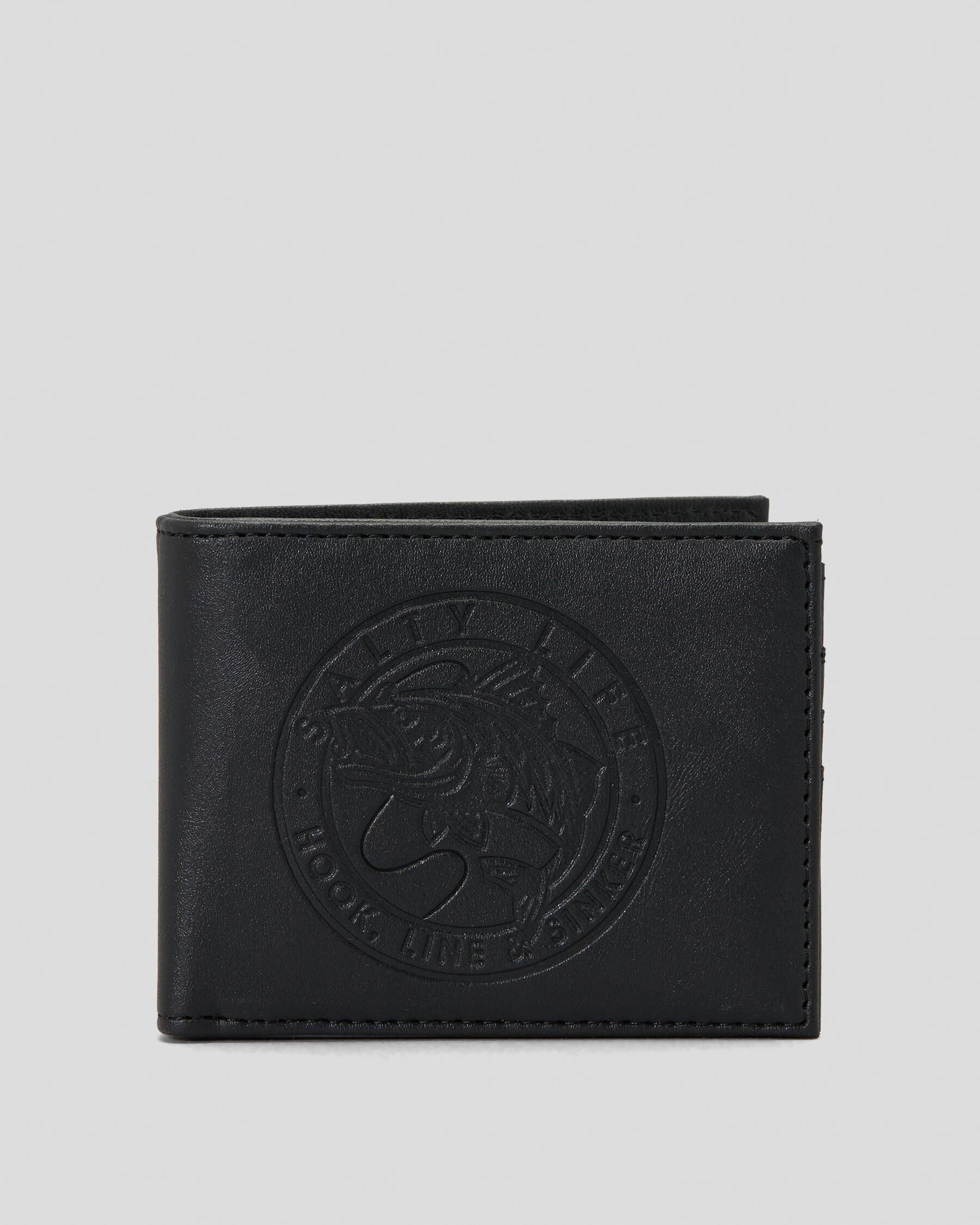 Salty Life Men's Sinker Wallet in Black