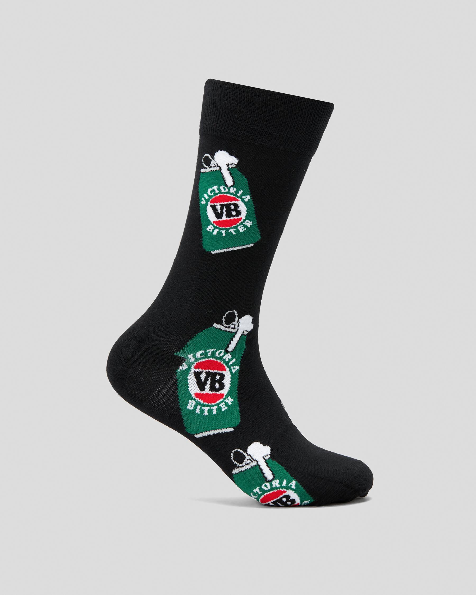 FOOT-IES Men's Vb Cans Socks in Black