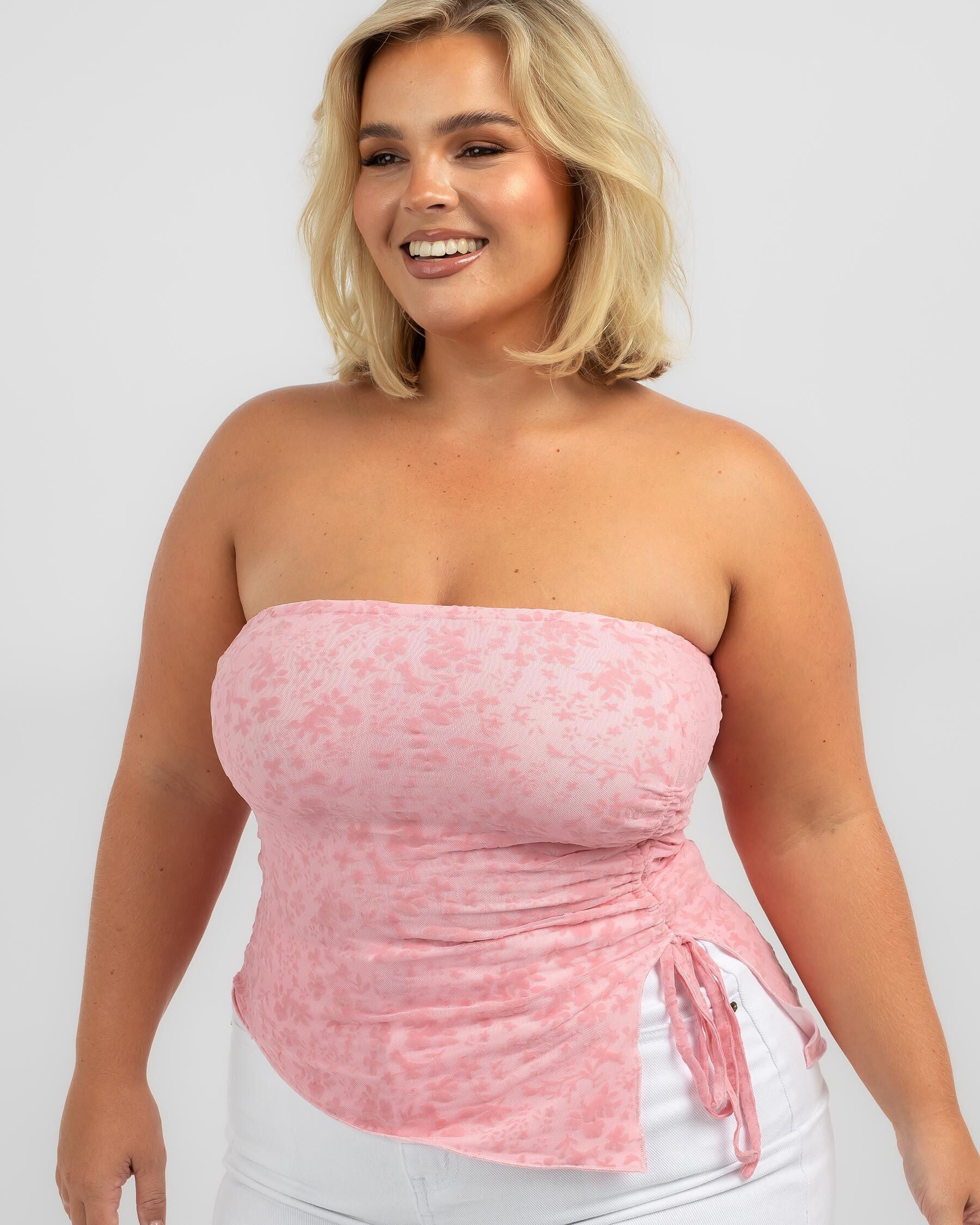 Ava And Ever Women's Boi Tube Top in Pink