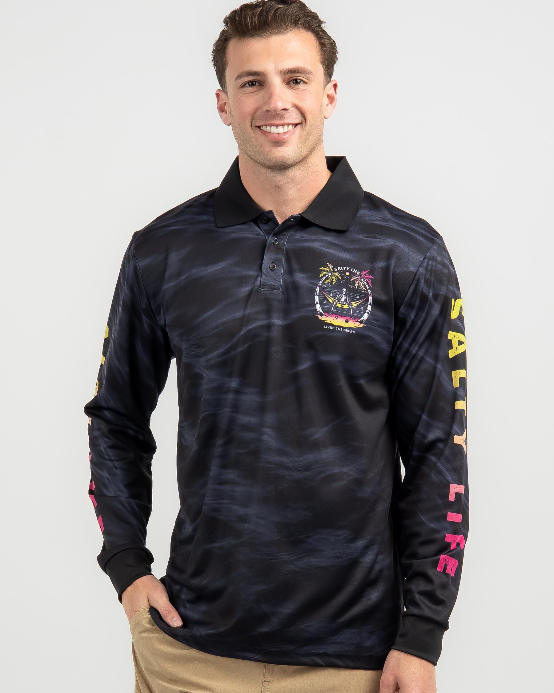 Salty Life Men's Livin The Dream Fishing Shirt