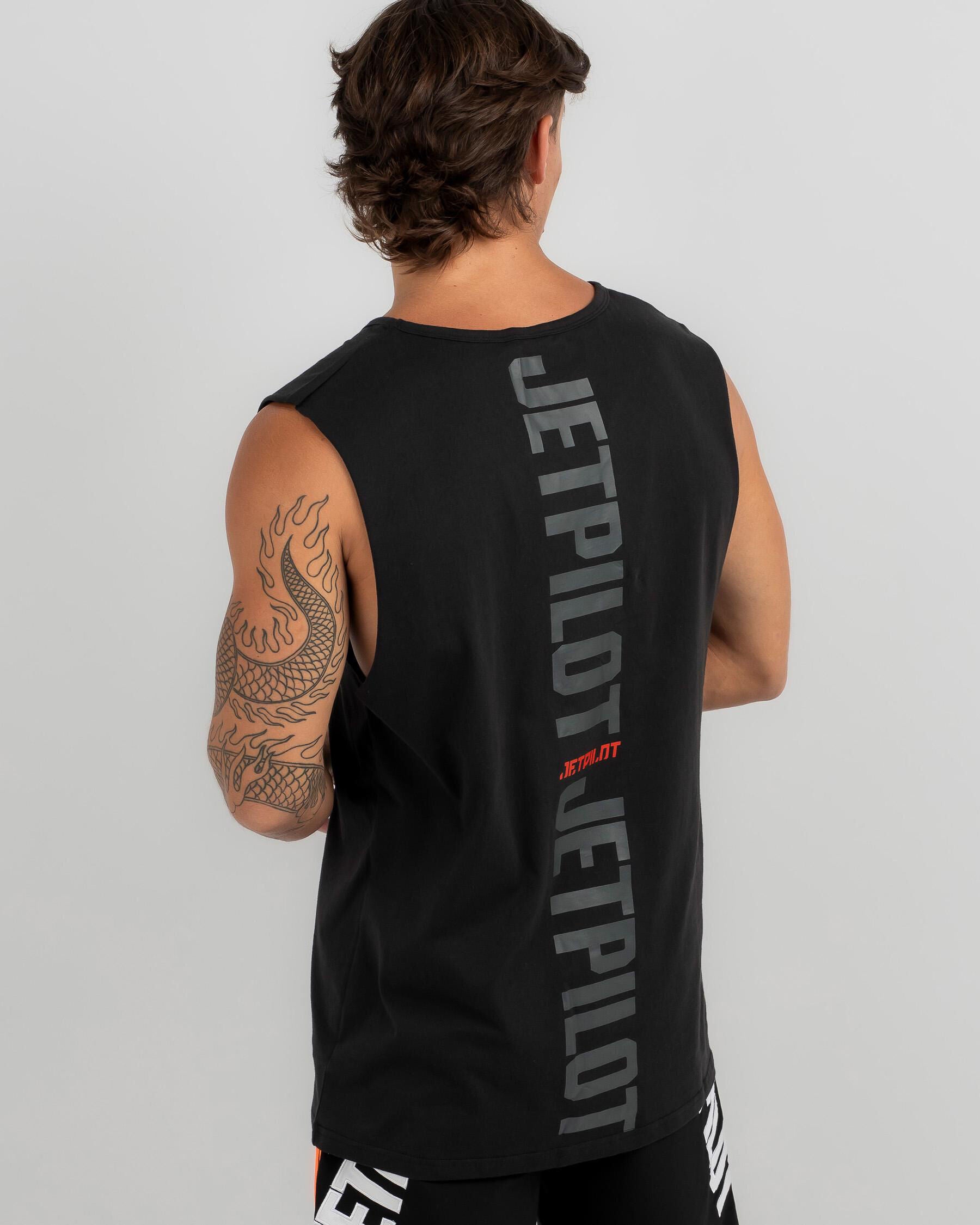 Jetpilot Men's Freeride Muscle Tank Top in Black