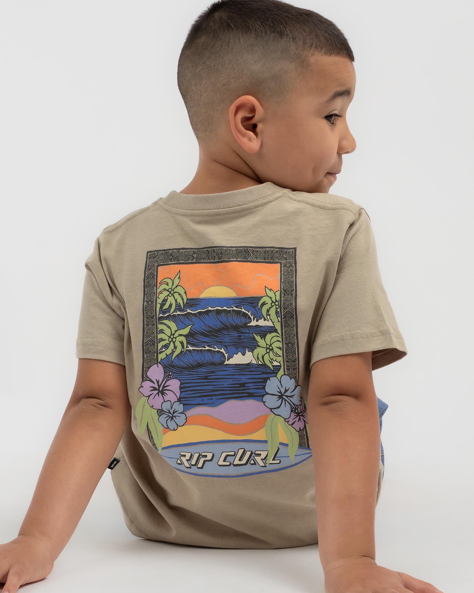 Rip Curl Toddlers' Static Youth Art T-Shirt in Natural