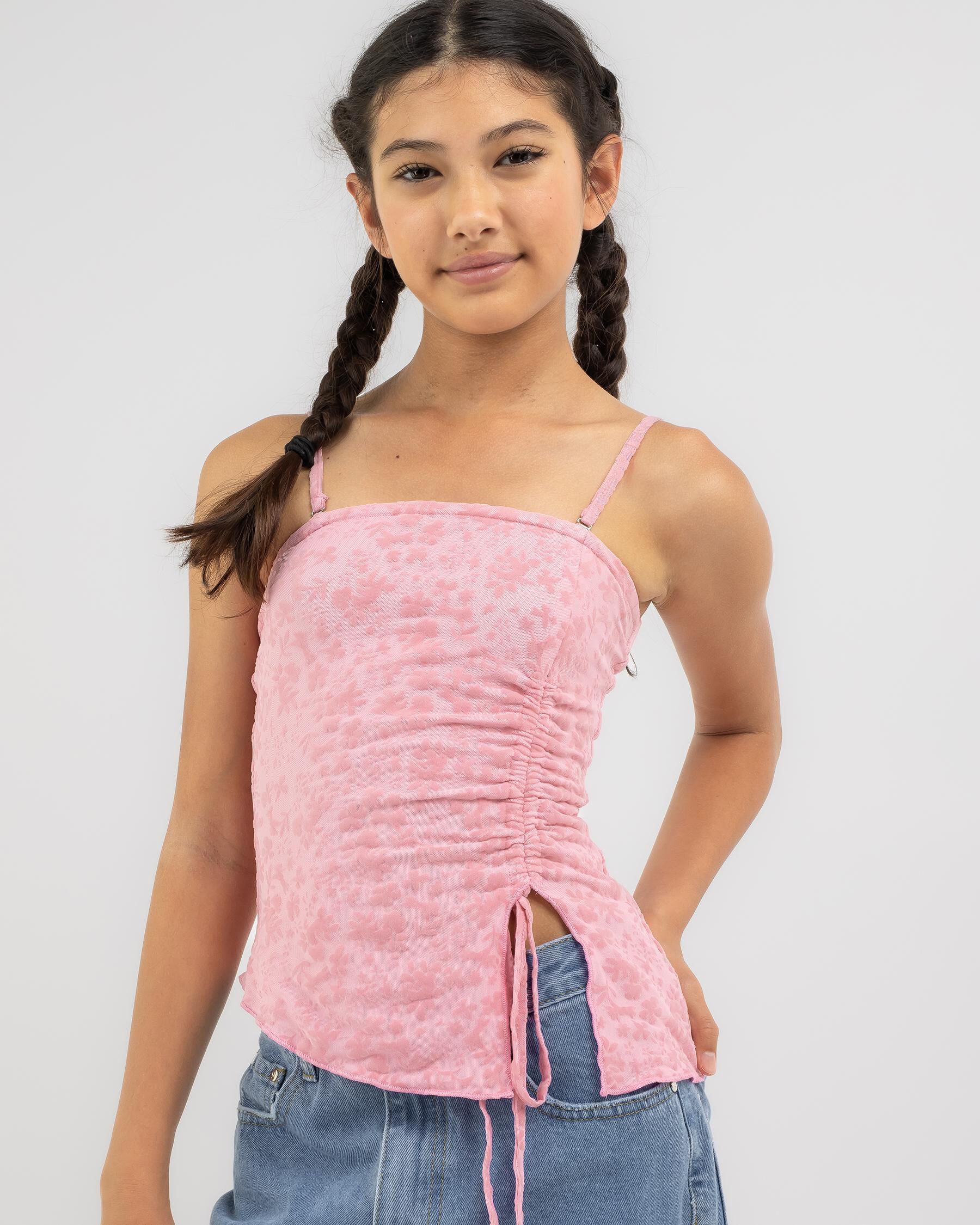 Ava And Ever Girls' Boi Tube Top in Pink