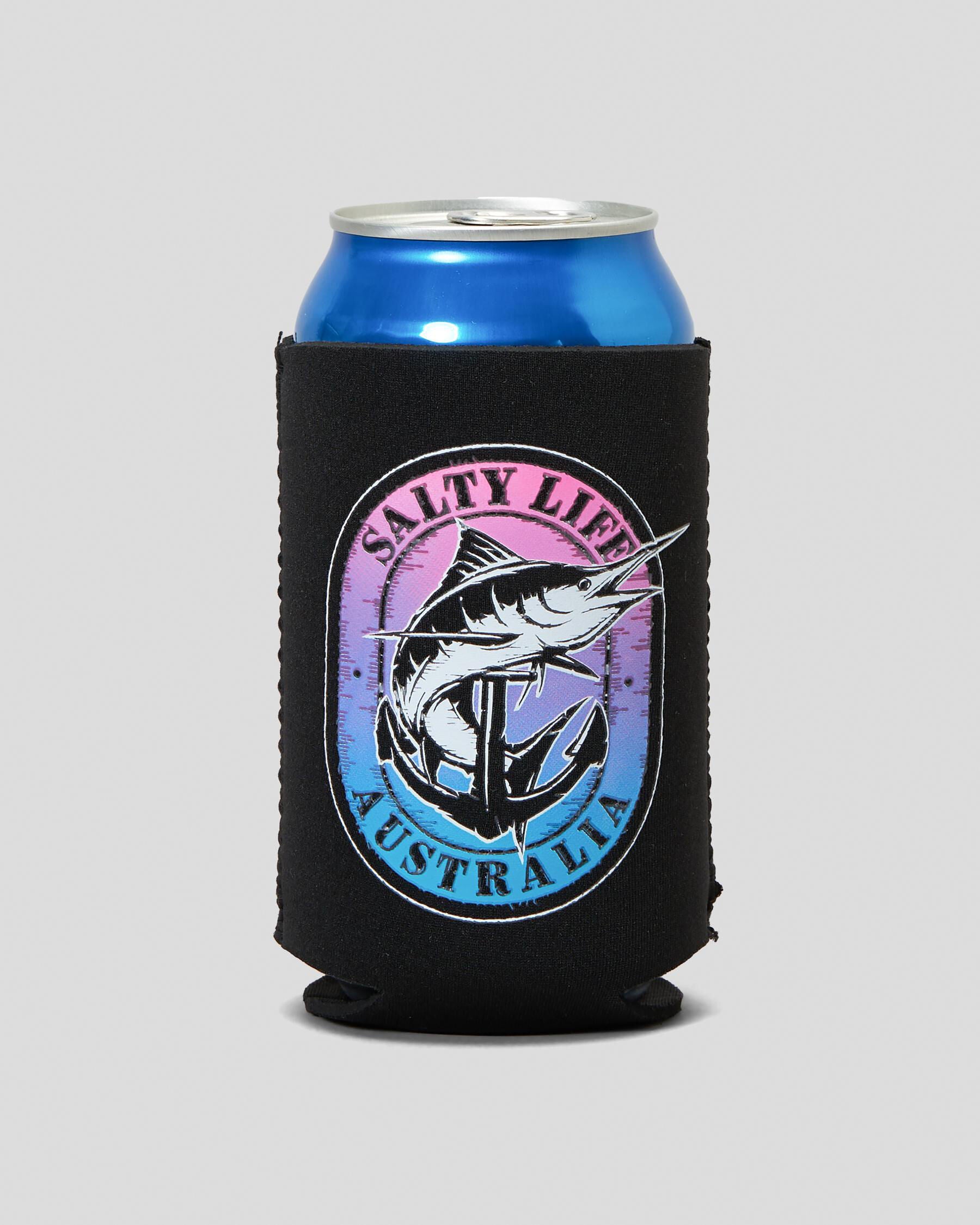 Salty Life Cheers Stubby Cooler in Black