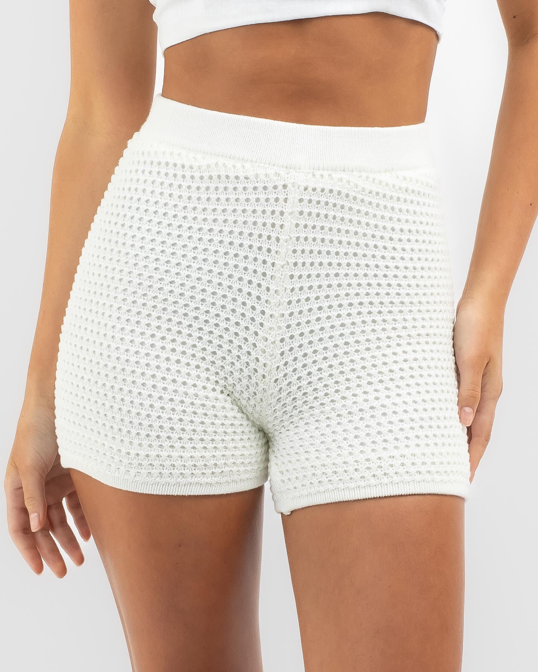 Mooloola Women's Barbados Bike Shorts in Cream