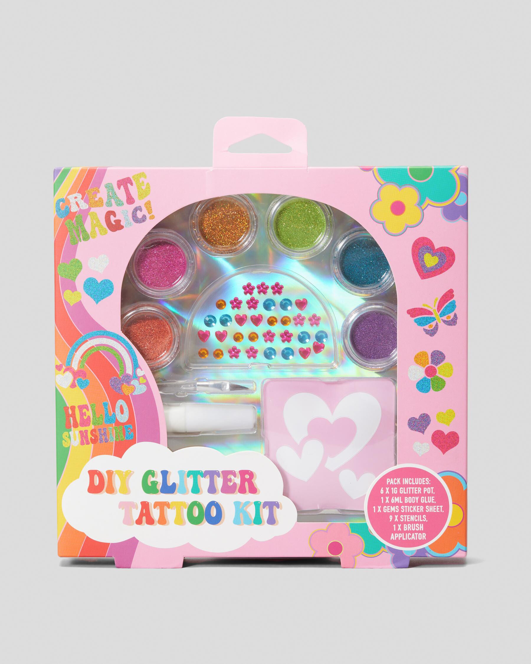 Mooloola Love Life Glitter Tattoo Set