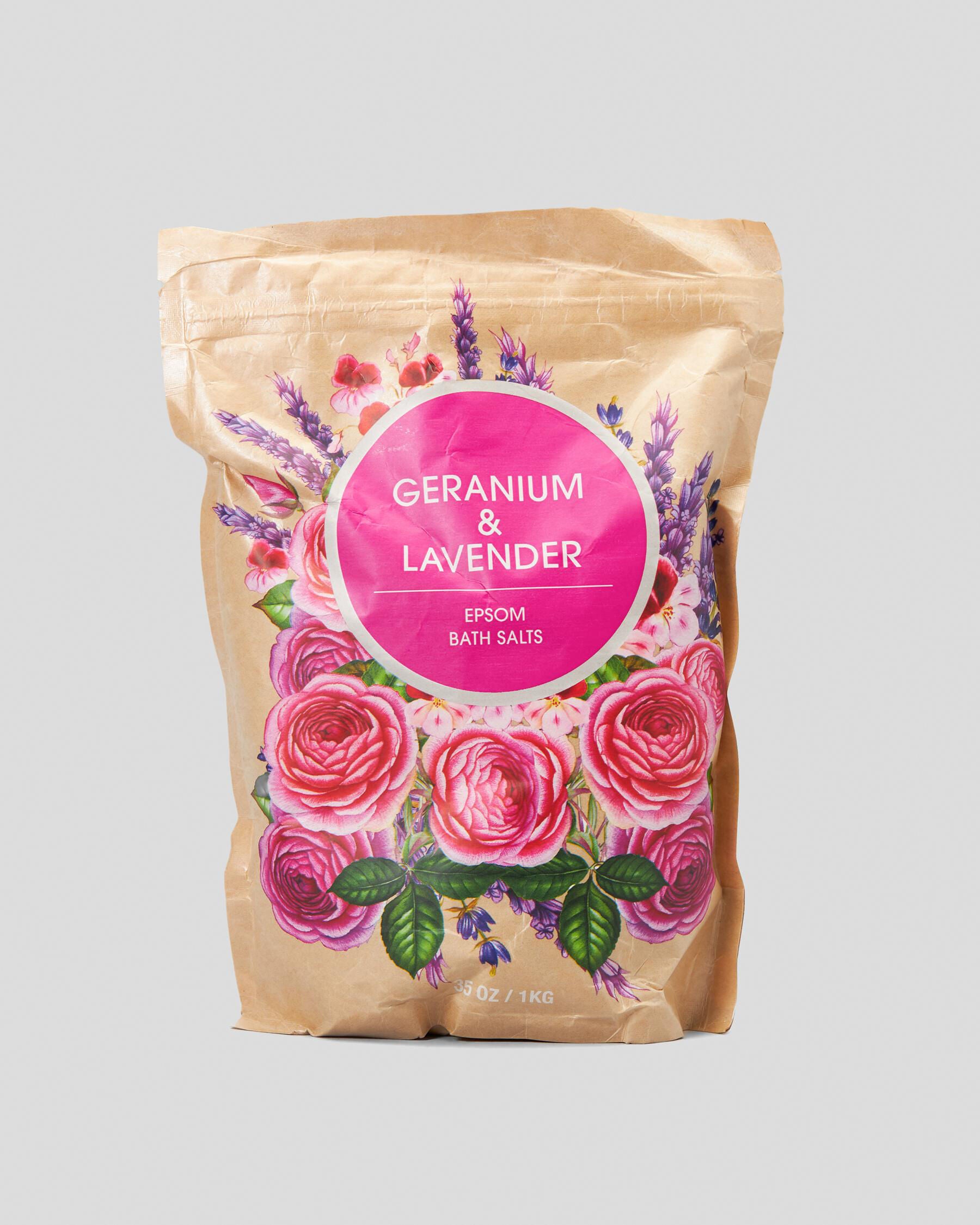 Mooloola Germanium & Lavender Epsom Salts in Pink