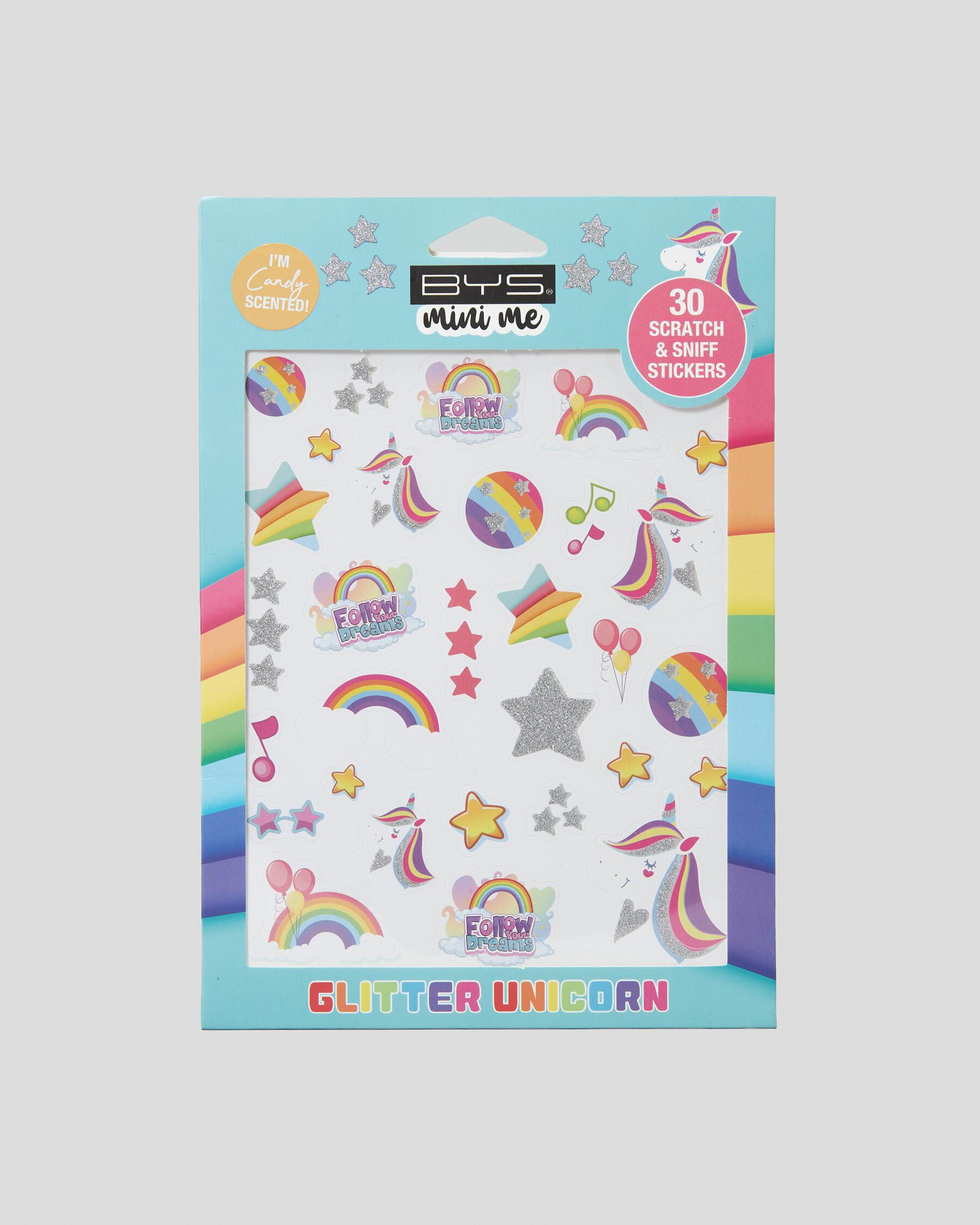BYS Glitter Unicorn Scratch & Sniff Stickers