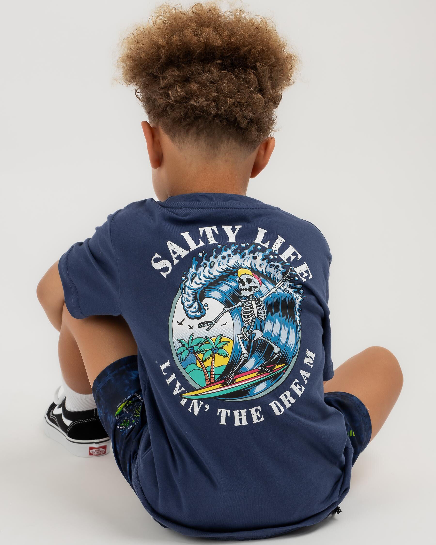 Salty Life Toddlers' Hangin Out T-Shirt in Blue