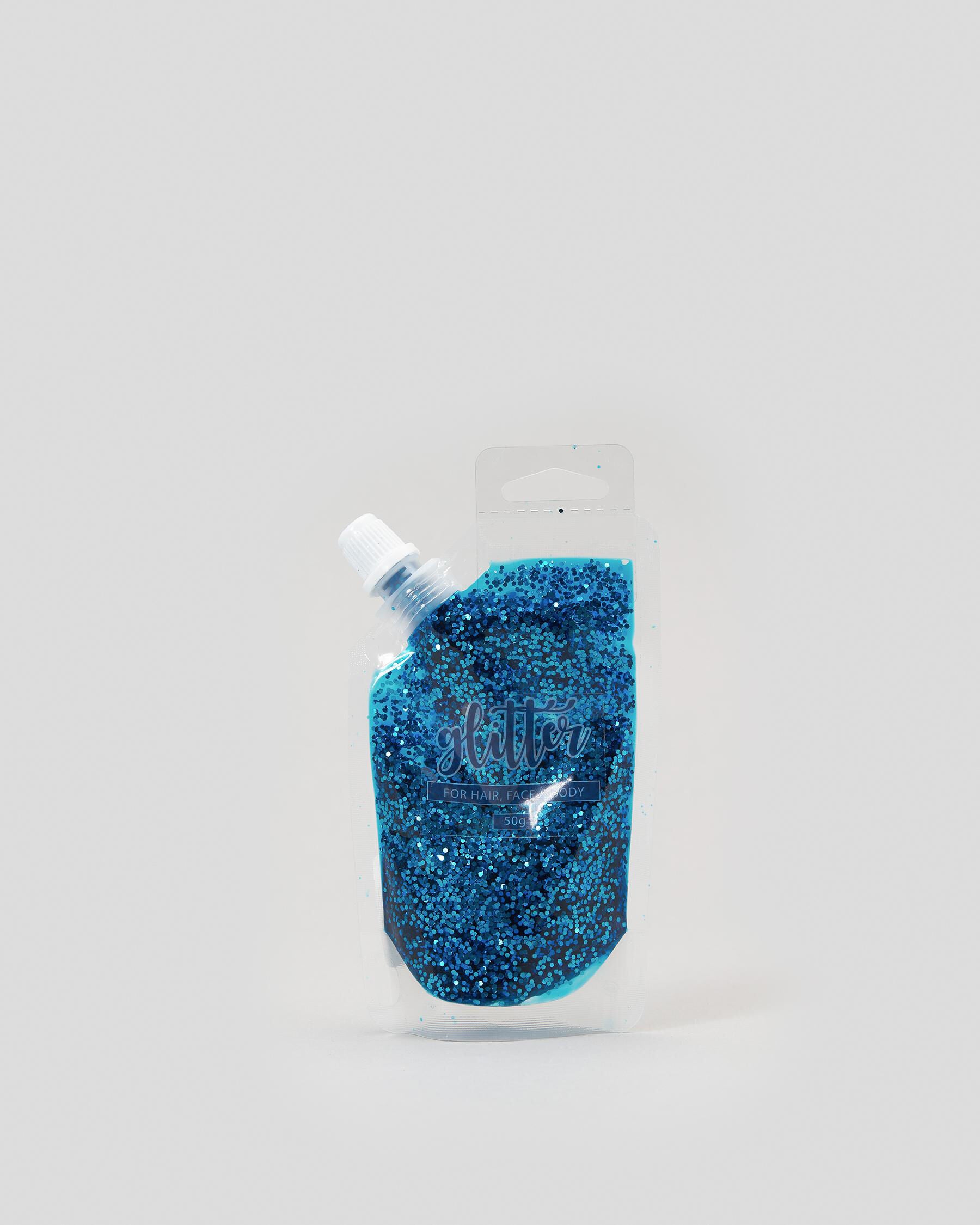 Get It Now Glitter Gel Hair-body Sachet in Blue