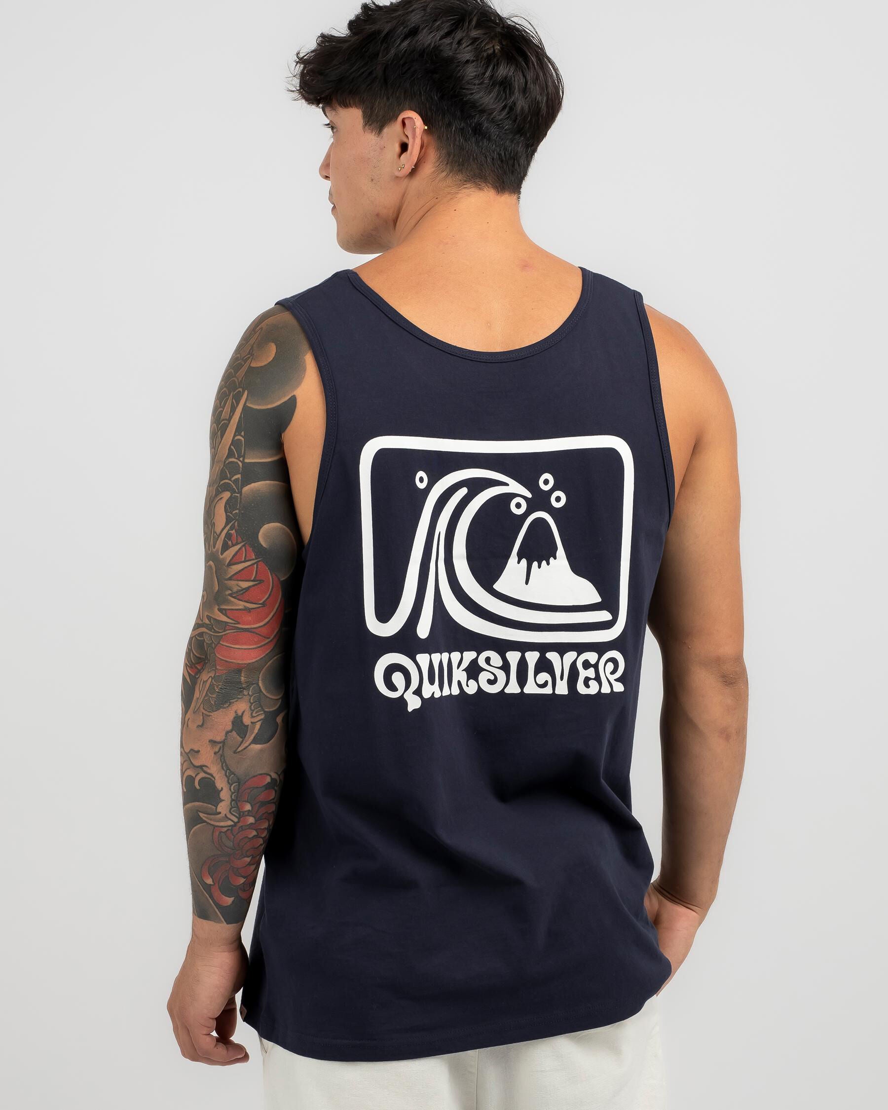 Quiksilver Men's Casual Party Tank Top in Navy