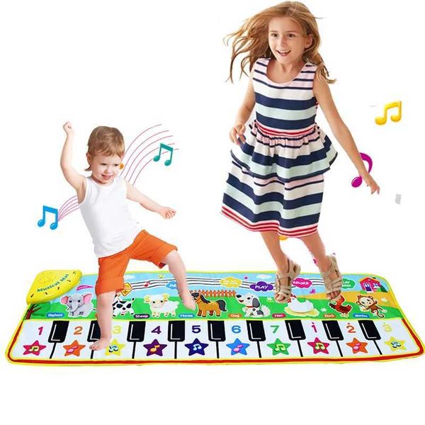 Piano Mat for Kids Children Fitness Keyboard Play Music Carpet Toddlers Music Instrument Toys Educational Toys Gift for Girl Boy Y240813