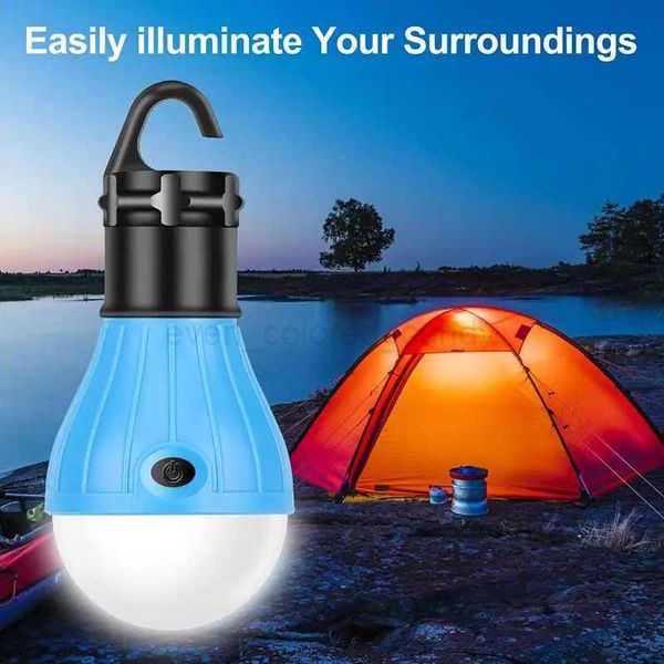 Portable LED Camping Light Outdoor Hanging Tent Lamp Waterproof Emergency Lantern Light Bulb For Hiking Fishing Hunting ReadingB240731