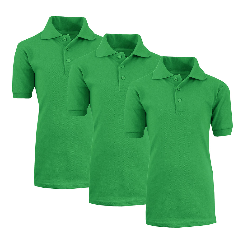 Boys' School Uniform Polo (3-Pack) - XBE-64-KG-KG-KG/20