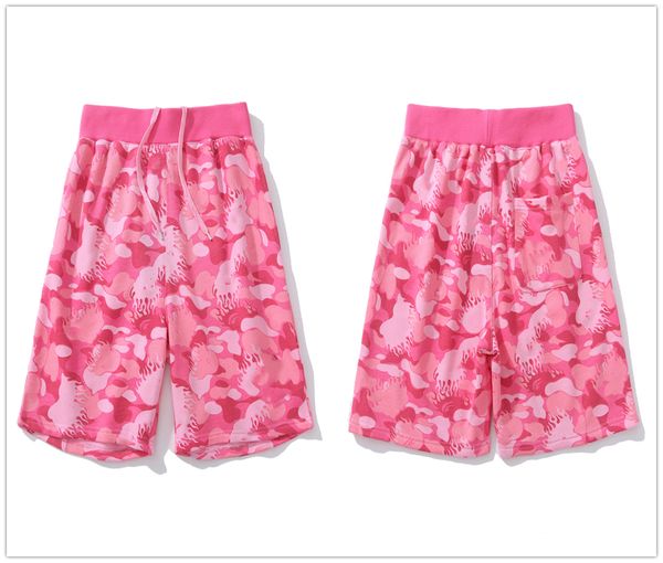 Mens Shorts Designer Shorts Women Swim Shorts Embroidered Cotton Terry Luminous Spot Camouflage Red Blue and Purple Color Reflective Gym Swi