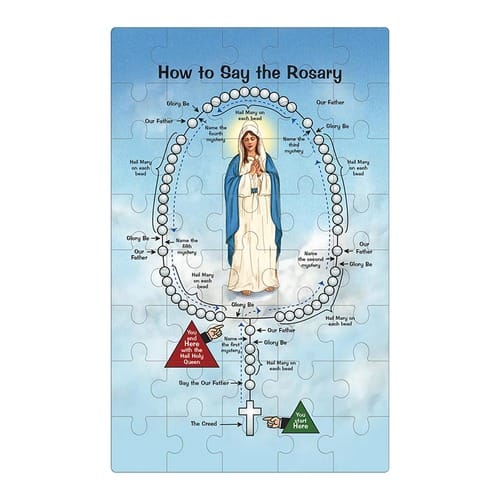 Pray the Rosary Children's Puzzle-40 Pieces
